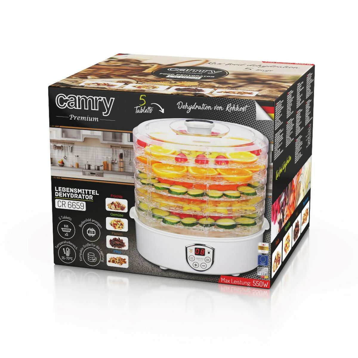 Desidratador de Alimentos Adler CR 6659 240 W 550 W