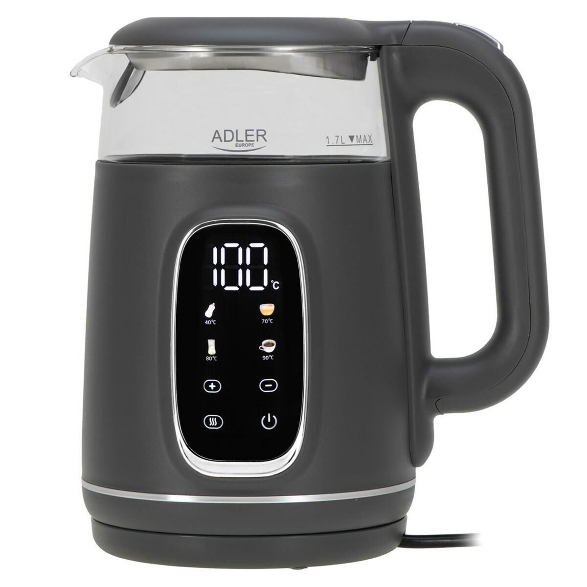 Chaleira Adler AD 1305gs Cinzento Prateado 2200 W 1,7 L