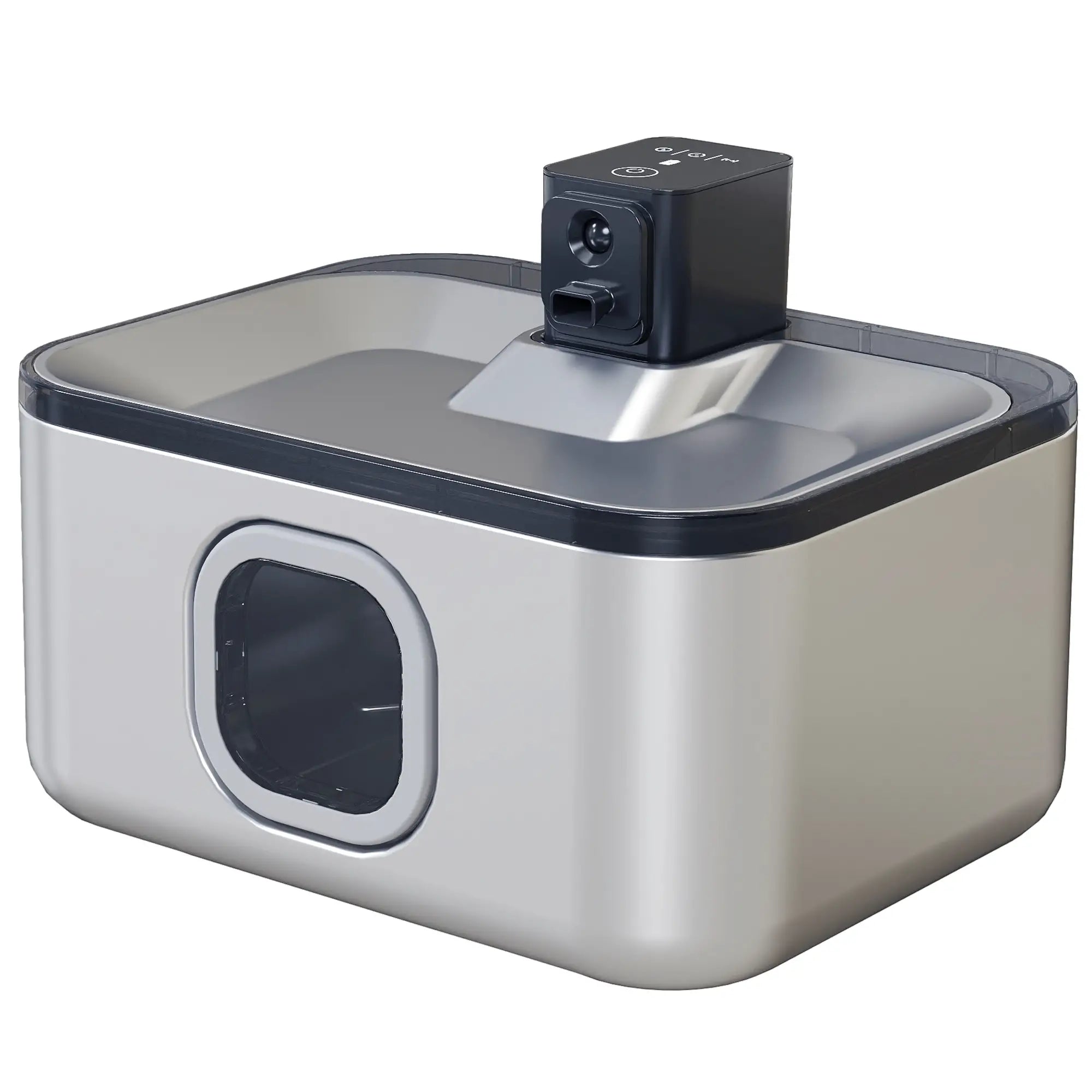 Fonte de água para gatos inox 5L com sensor LED e filtro