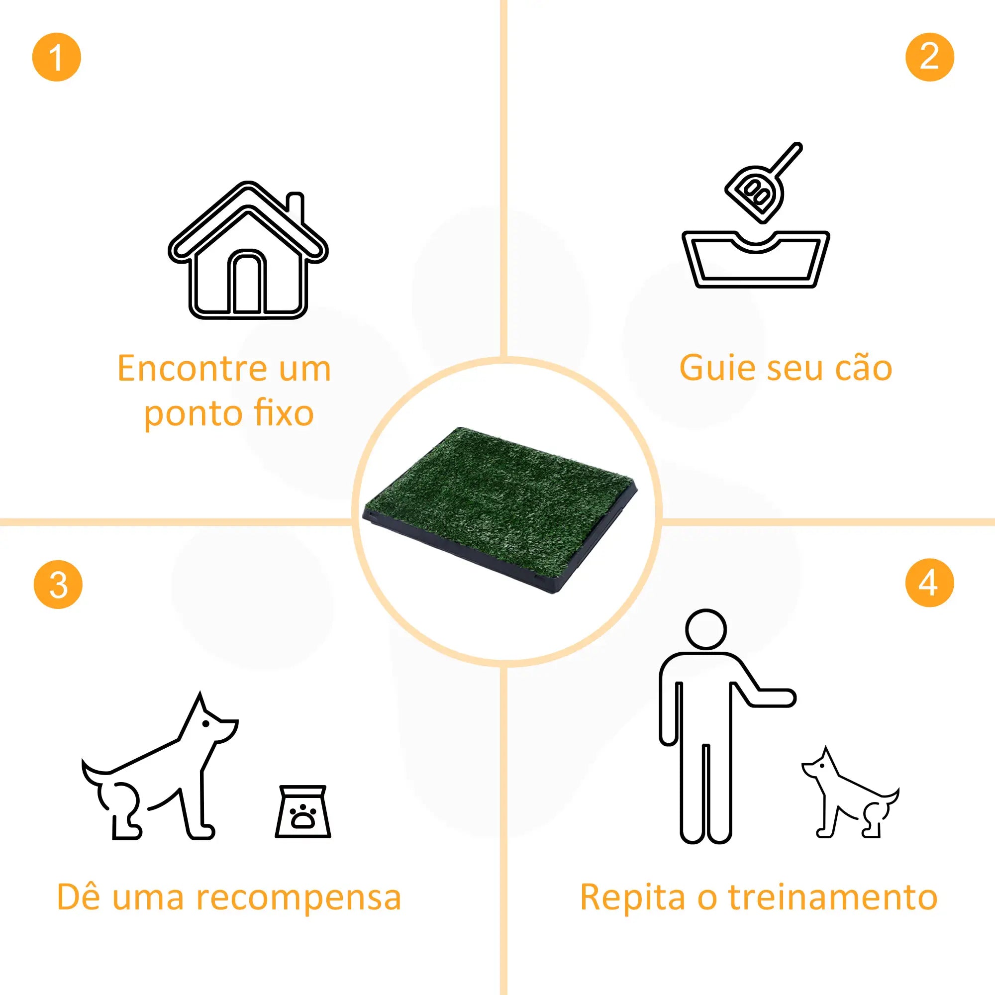 Resguardo de Treino para Cães com Bandeja Lavável Verde 51x63x6 cm