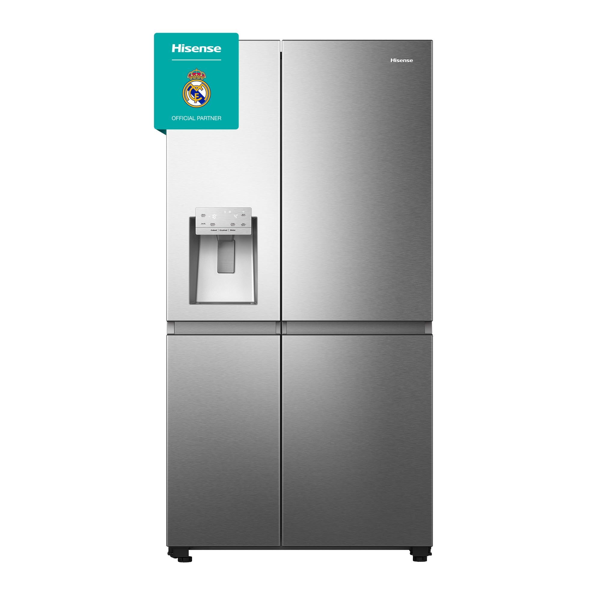 Hisense RS711N4ACE Frigorífico Side by Side, capacidade 547 l com 178,6 cm de altura, sem rost, super frio, alarme de porta aberta, modo de férias, Freezer Convert, baixo nível de ruído, classe E,