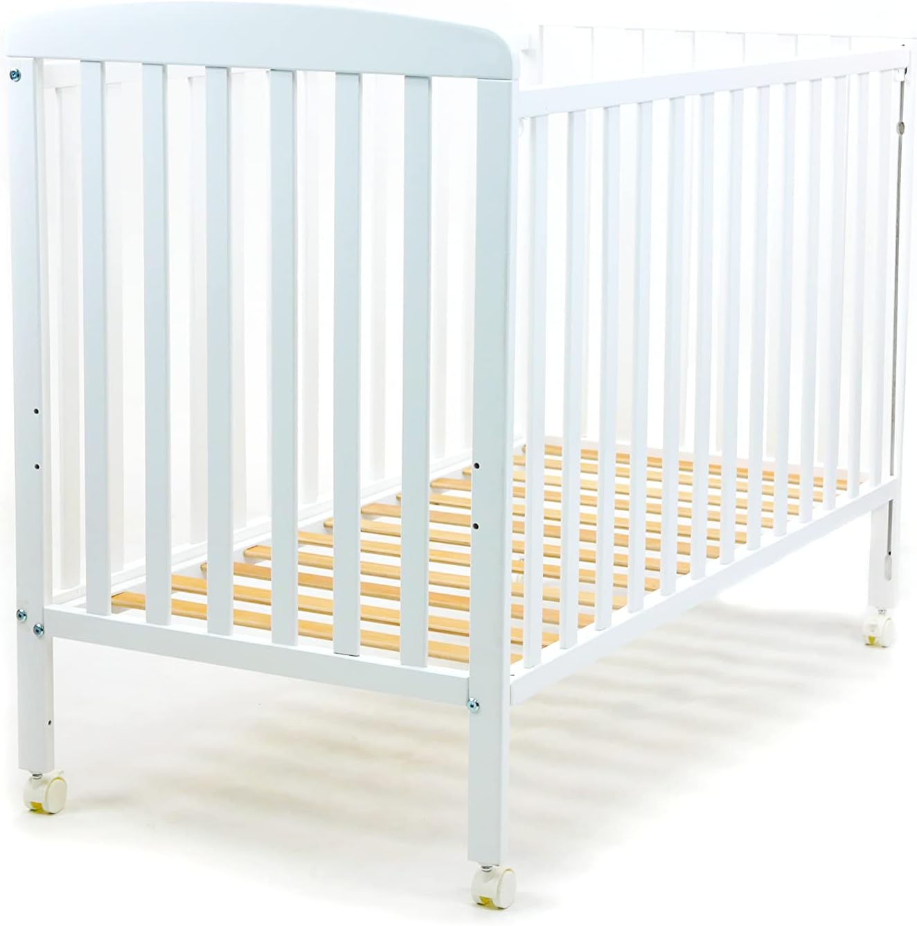 Asalvo 12371 - Berço de madeira, 120 x 60 cm, branco