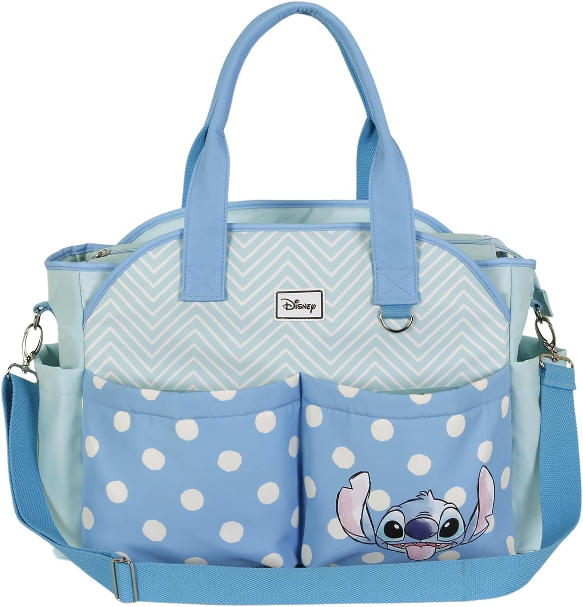 Lilo e Stitch Lovely Mala para carro de bebé Mommy, azul, 44 x 32 cm, azul, Saco para carrinho de bebé Mommy Lovely