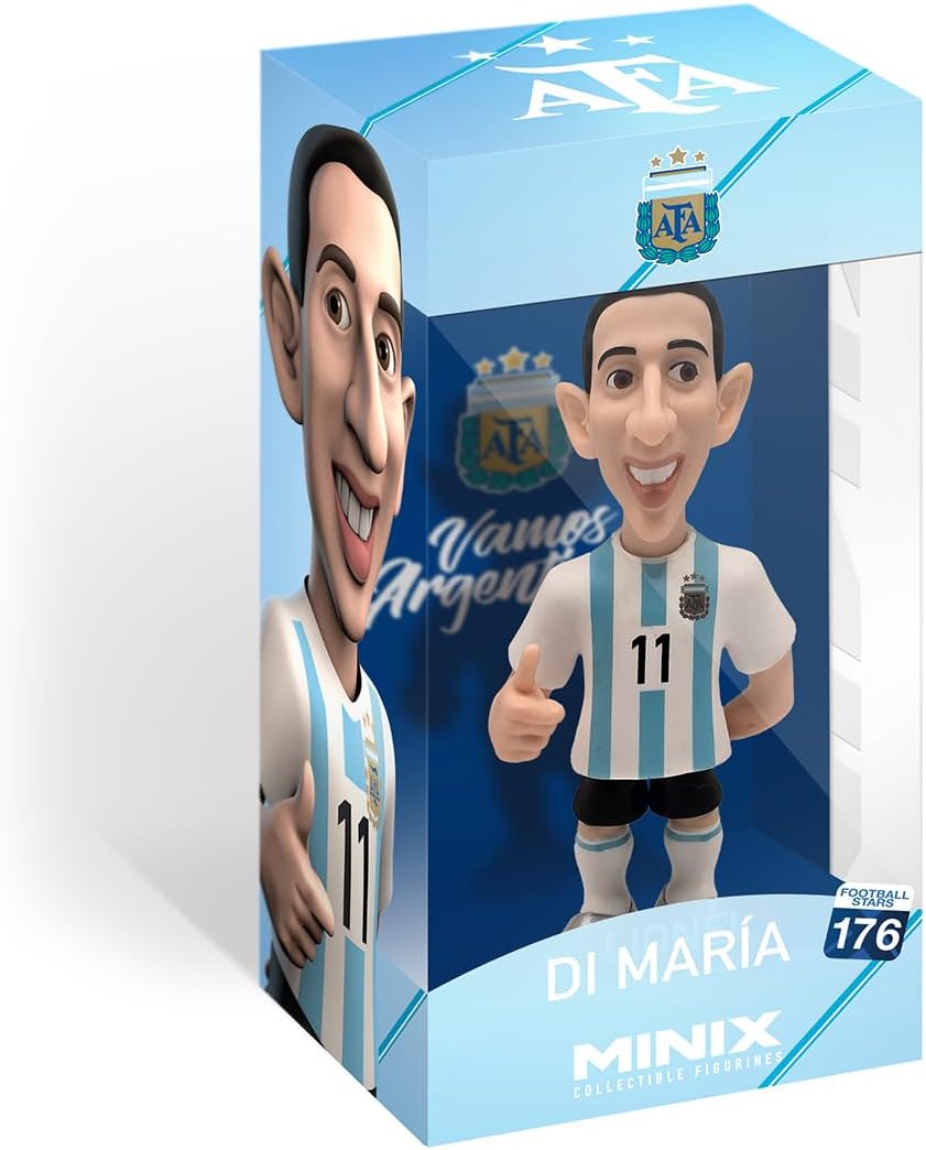 MINIX Football Stars #176 – Argentina – Angel Di Maria 11, figura colecionável, 12 cm