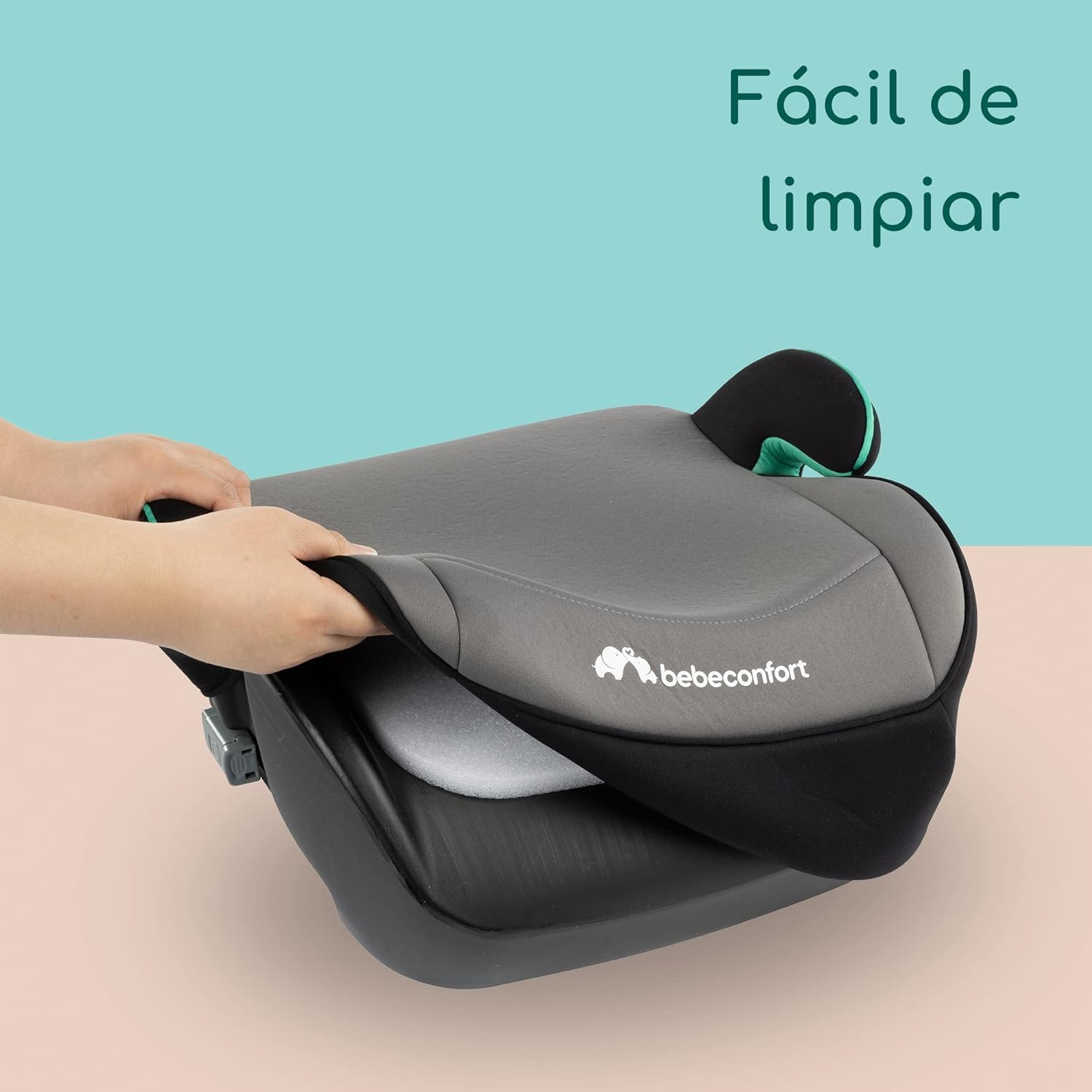 Bebeconfort Manga i-Fix, assento elevador, elevador de carro para criança, cadeira de carro isofix, grupo 3 para crianças de 125 a 150 cm, de 6 a 12 anos (22-36 kg), cinzento Mist