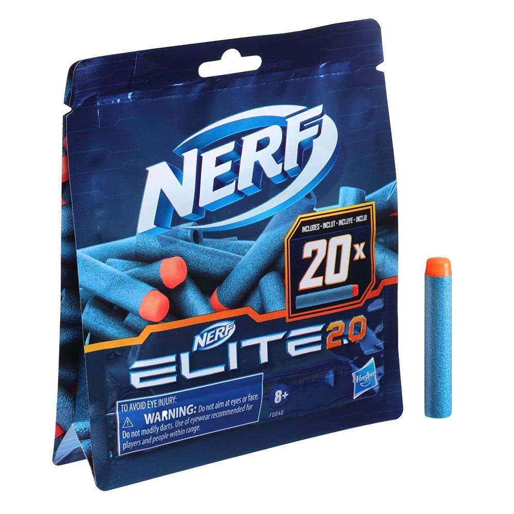 Hasbro Nerf 2.0 Commander RC-6, lançador de dardos de brinquedo, 12 peças, jogos ao ar livre para meninos e meninas de 8 anos ou mais, tambor giratório
