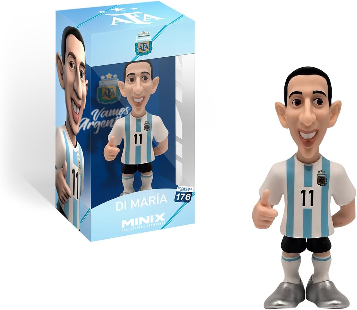 MINIX Football Stars #176 – Argentina – Angel Di Maria 11, figura colecionável, 12 cm