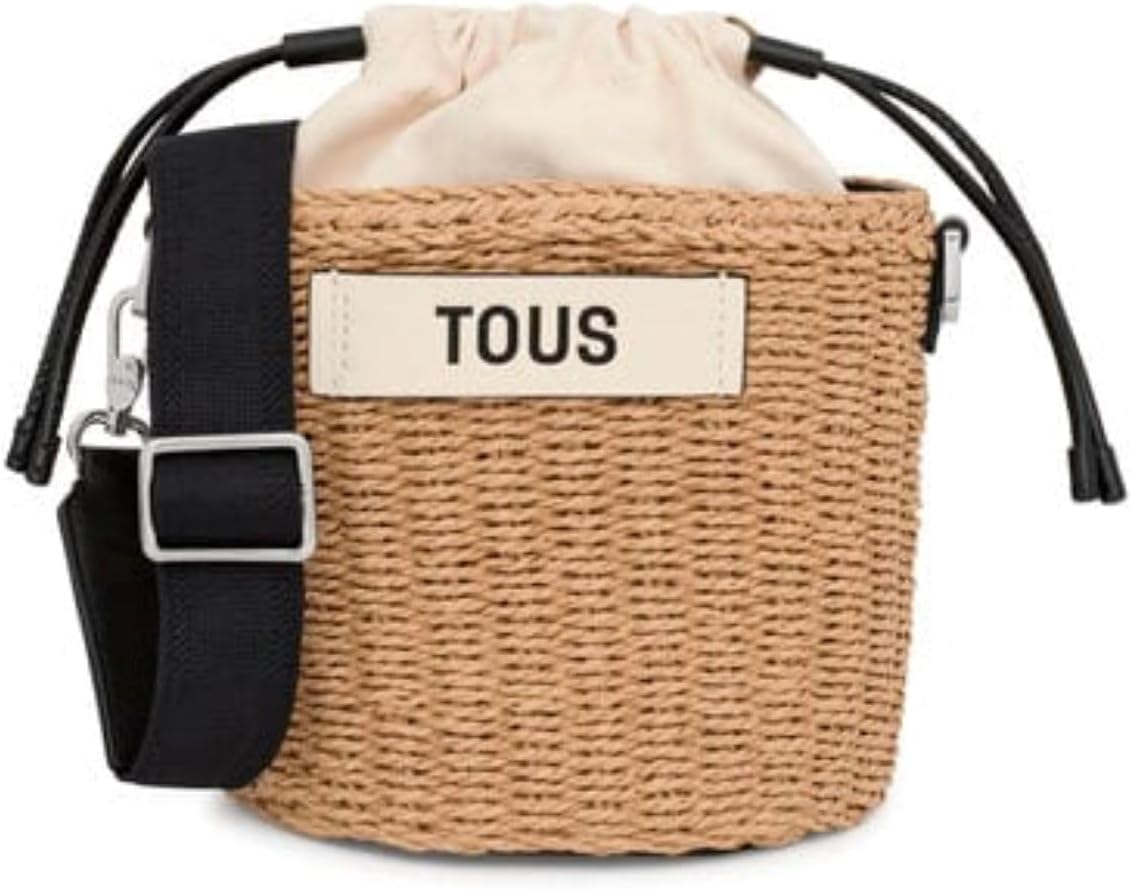 TOUS Rafia mulher, saco preto Scoubidou 395901575, Ráfia