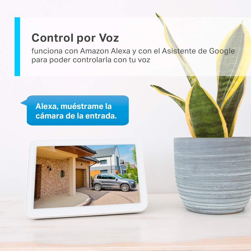 Tapo Camara Vigilancia WiFi Exterior,Cámara 2K 3MP sin batería,IP66 a Prueba de Agua y Polvo, hasta 30m Visión Nocturna, Detección de Movimiento & Alarma Instantánea,Admite Tarjeta SD de 128GB