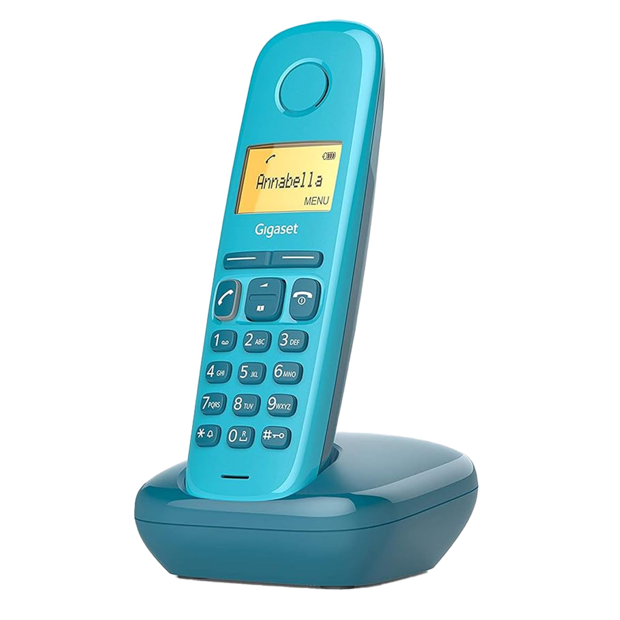 Gigaset A170 - Telefone DECT sem fios - Ecrã gráfico iluminado - Fácil de utilizar - Instalação simples, cor azul [Versão espanhola]
