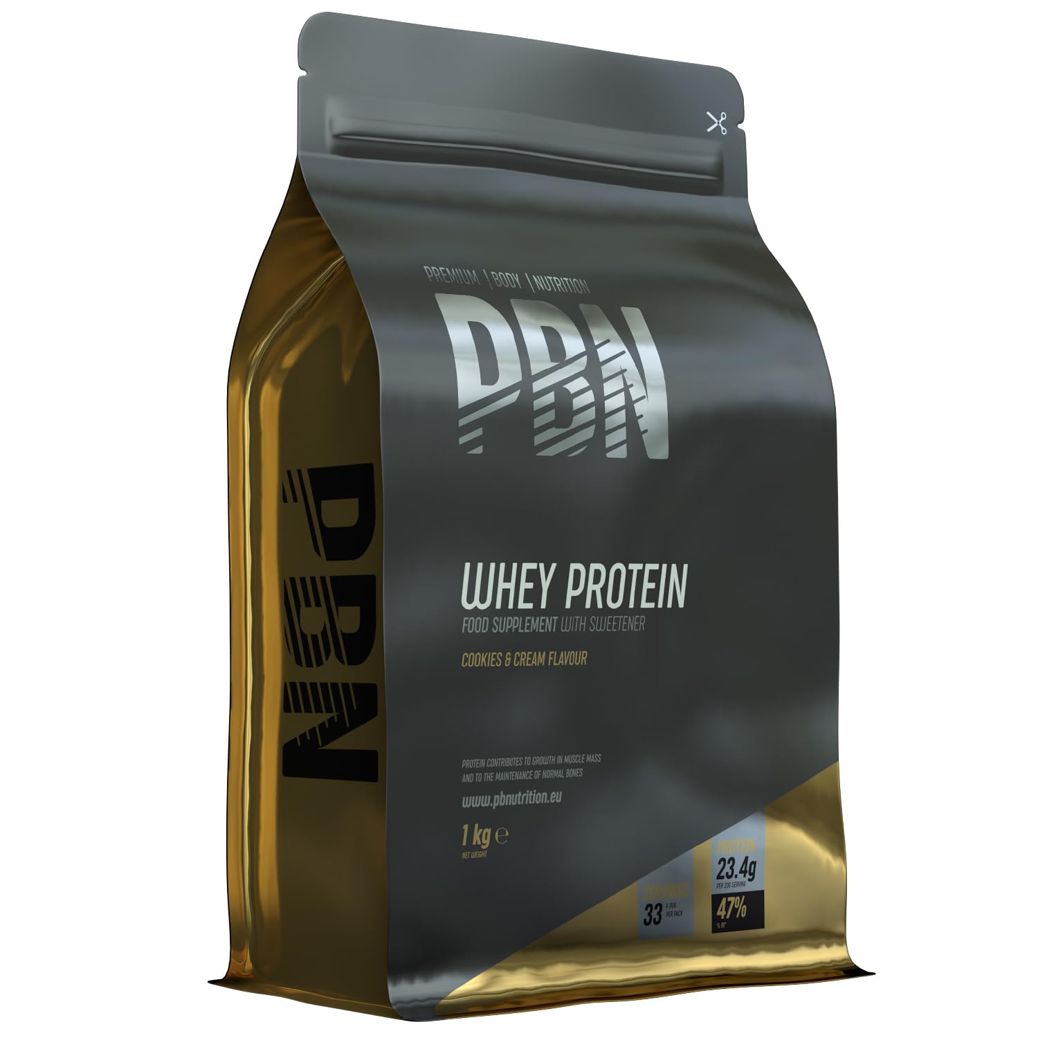 Premium Body Nutrition - Proteína de soro de leite em pó, 2,27 kg (embalagem de 1), sabor banana, sabor otimizado