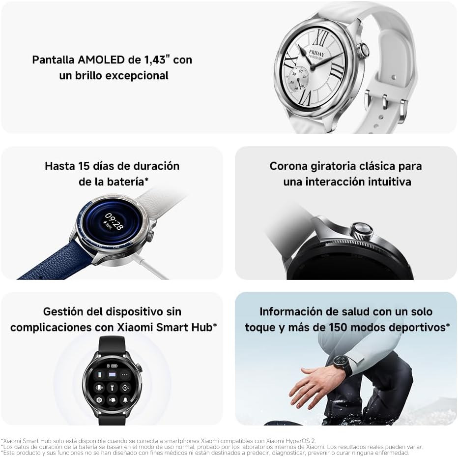 Xiaomi Relógio S4 Rainbow, arco-íris, tamanho único, moderno, Arco-íris, Tamanho único, Moderno