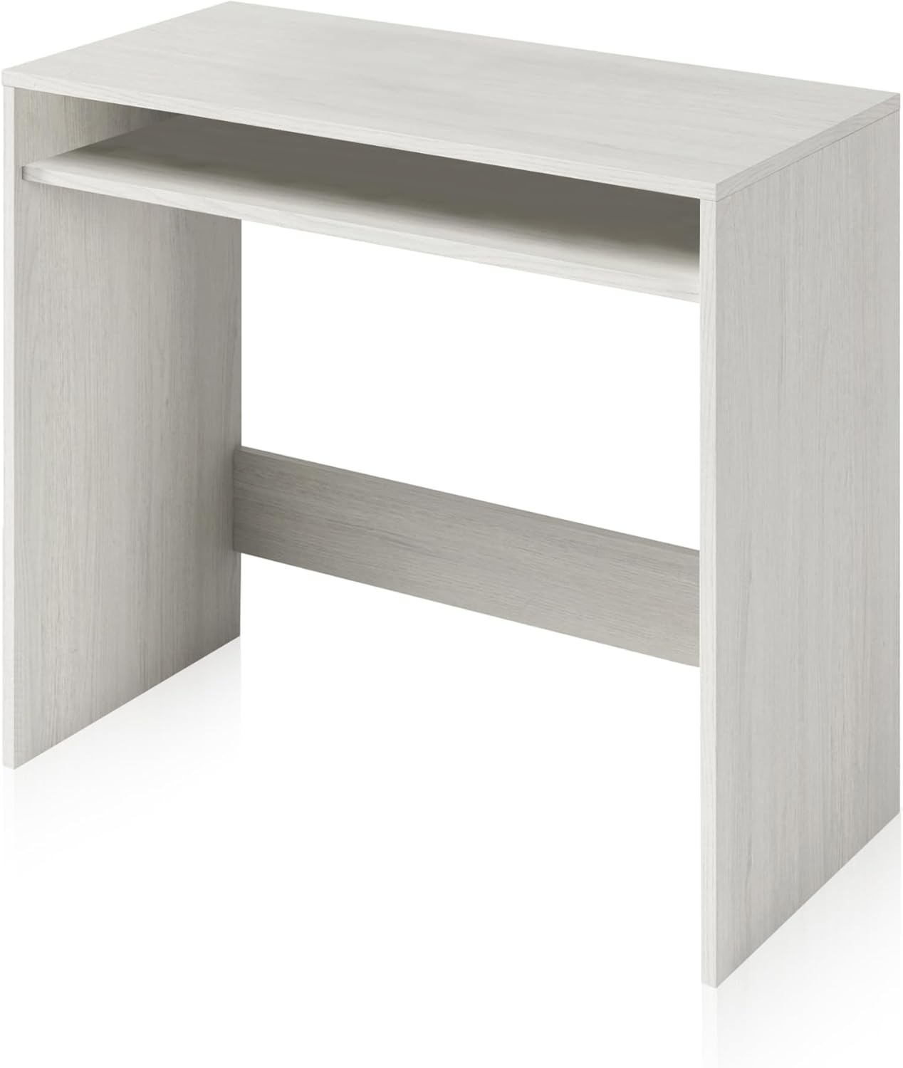 Habitdesign, Secretária, mesa de computador, acabamento em cor carvalho, medidas 79 x 79 x 43 cm de fundo