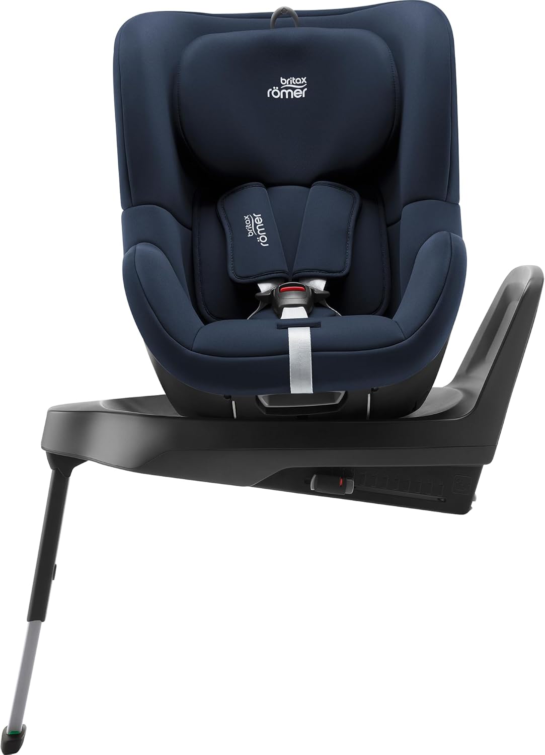 BRITAX RÖMER Silla de coche DUALFIX PLUS Giro de 360°, con reductor para recién nacidos y ISOFIX, niños de 40-105 cm (i-Size), de nacimiento hasta los 4 años, Night Blue