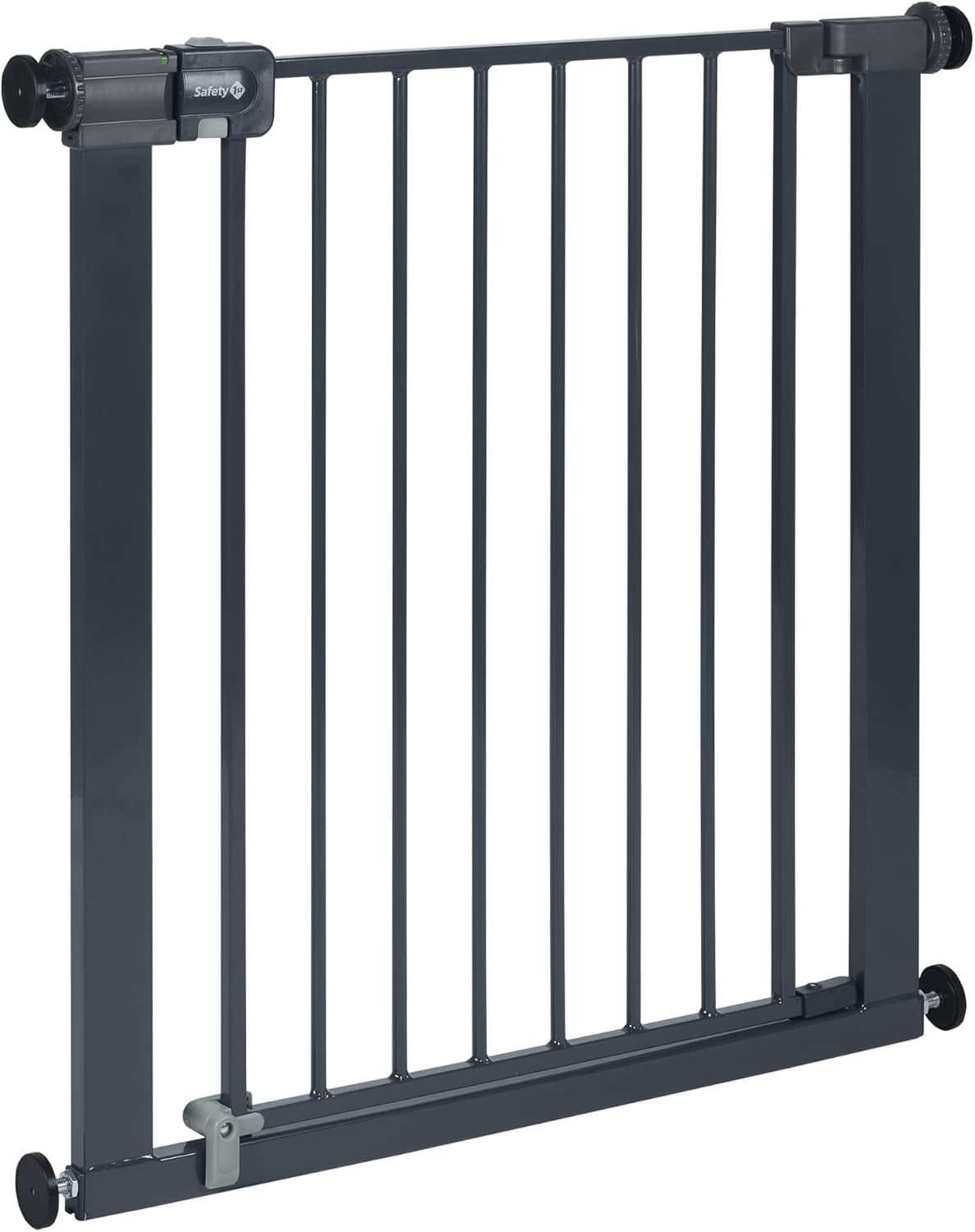 Safety 1st Easy Close Metal Barreira de segurança branca metálica para portas e escadas, porta de segurança de 80 cm até 136 cm com extensões, adequado para bebés, crianças e cães