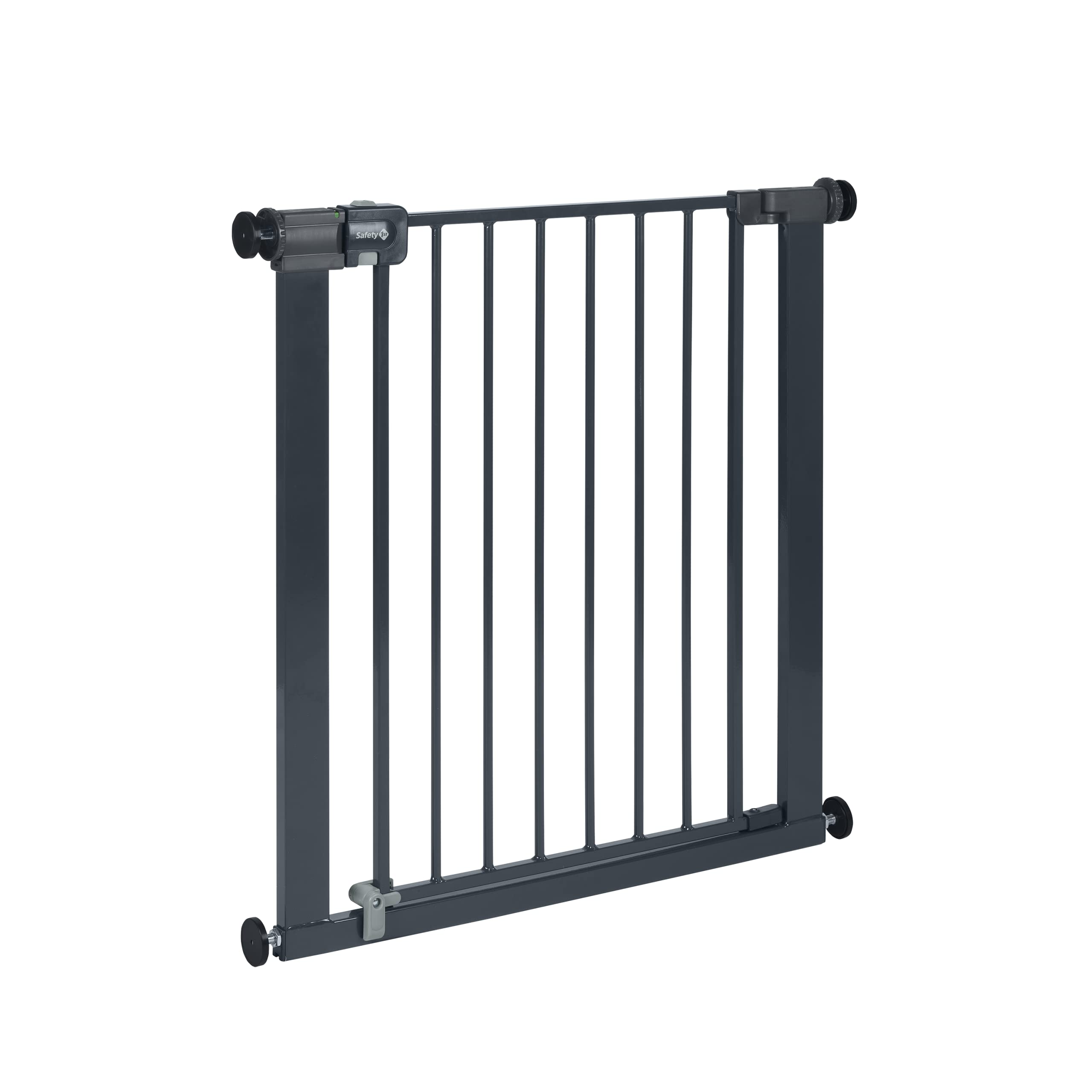 Safety 1st Easy Close Metal Barreira de segurança branca metálica para portas e escadas, porta de segurança de 80 cm até 136 cm com extensões, adequado para bebés, crianças e cães