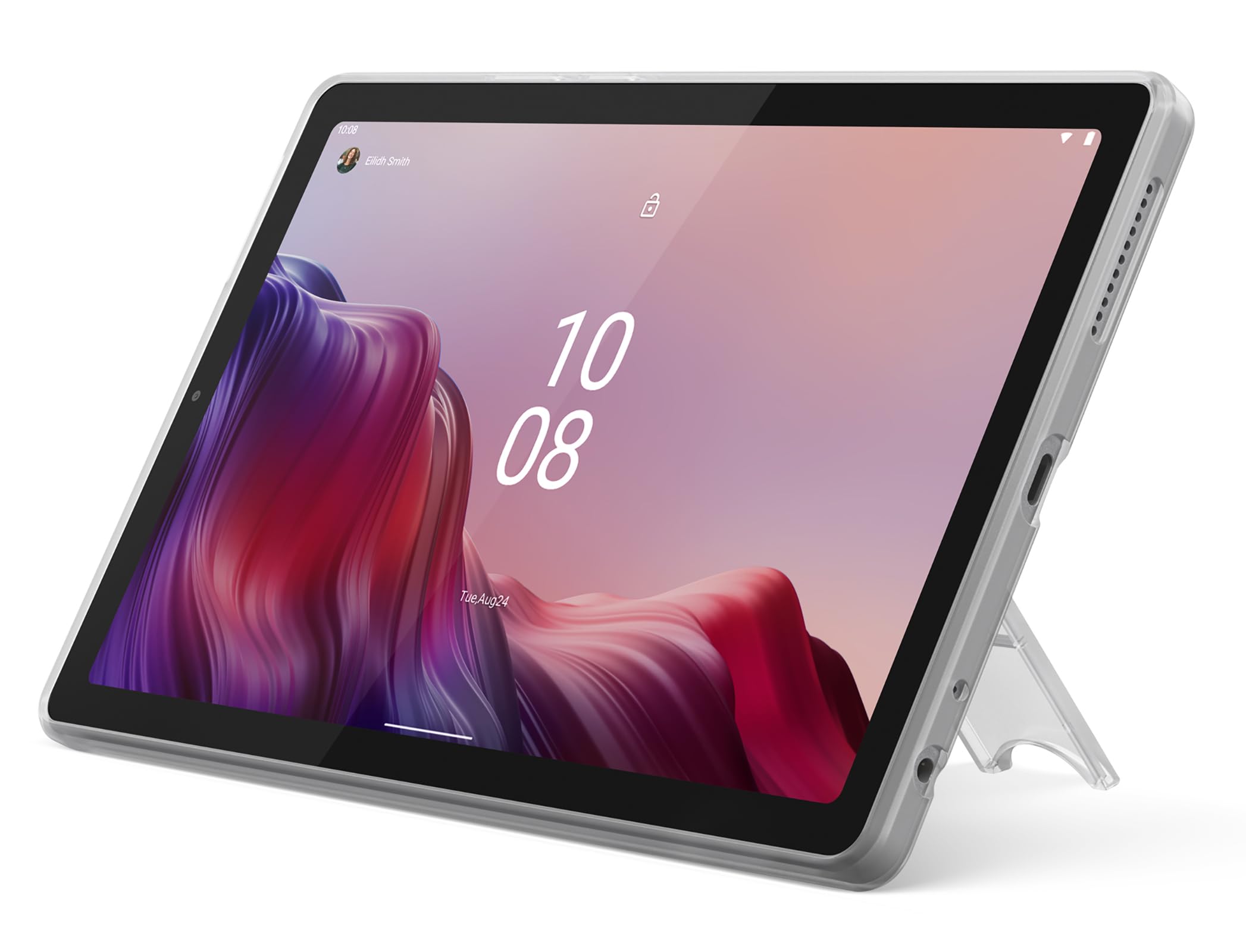 Lenovo Tab – Tablet 10.1" WUXGA (MediaTek Helio G85, 4GB RAM, 64 GB, 60 Hz, 2 Altavoces, Wi-Fi 5, Bluetooth 5.3, Android 14) Azul Polar – Incluye Case Transparente
