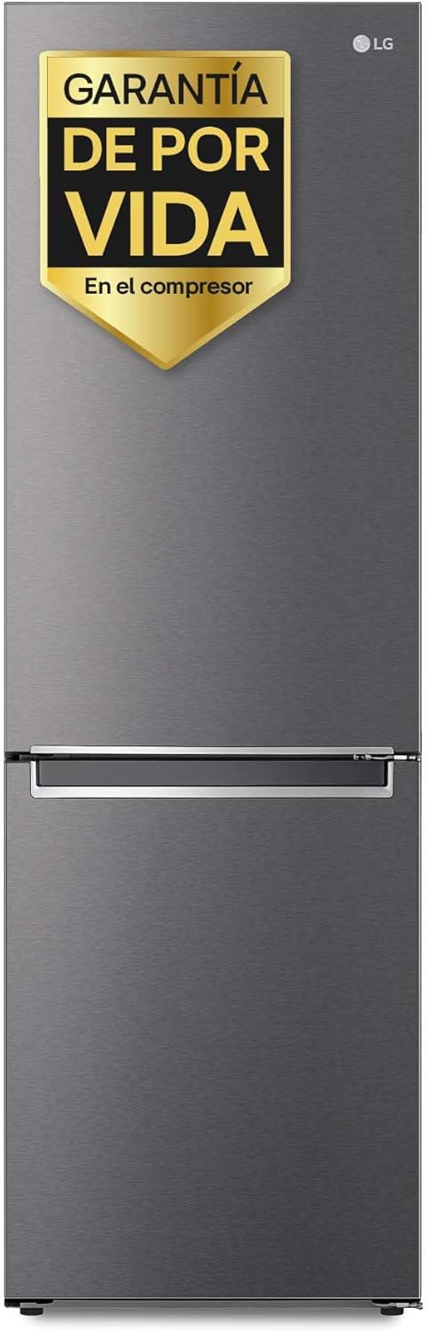 LG GBP61DSPGN.ADSQEUR - Frigorífico Combi Door Cooling+, 1,86m, Clasificación D, capacidad de 374l, Inox grafito antihuellas, serie P-600