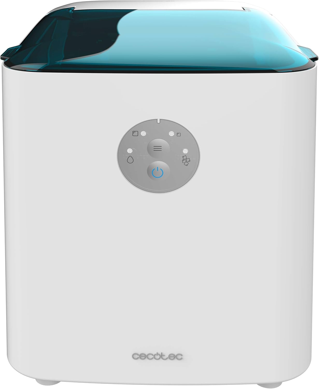 Cecotec Máquina de fazer gelo com janela, Ice Maker, Chillin' Ice 1200 Go 120 W, capacidade de produção diária de 12 kg, gelo em 6-8 minutos, 2 tamanhos de cubos, controlo simples