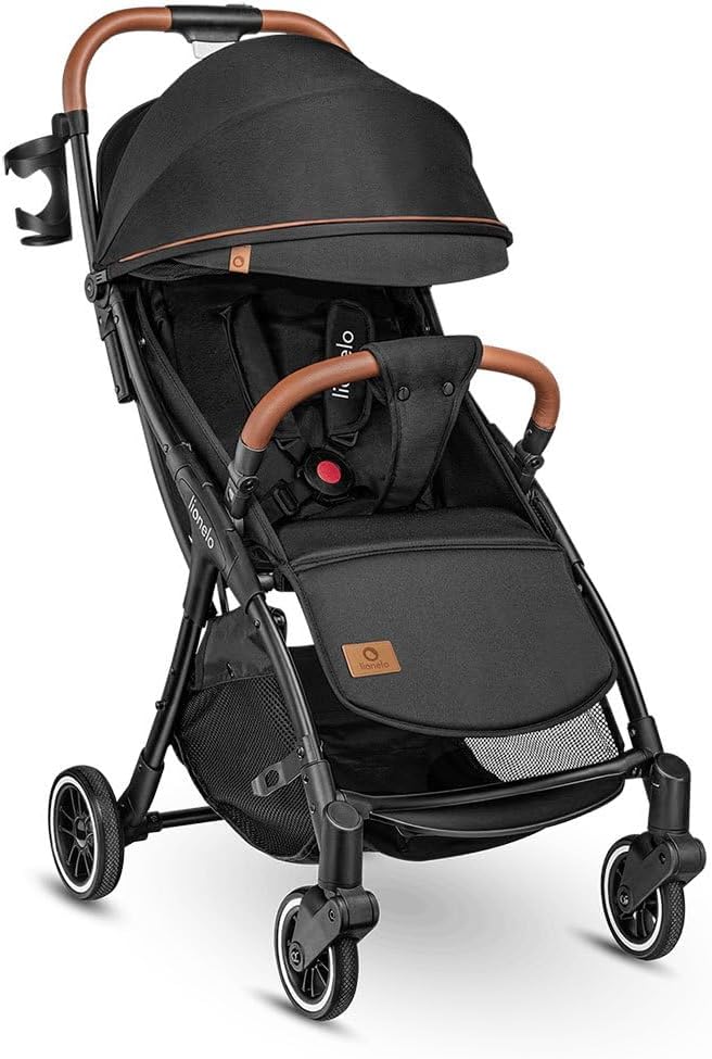 LIONELO Julie One Carrito 51 x 75 x 103 cm Para menores hasta 22kg 0-48M Regulación del respaldo Plegado sencillo Ruedas resistentes con amortizadores Cesta para compras