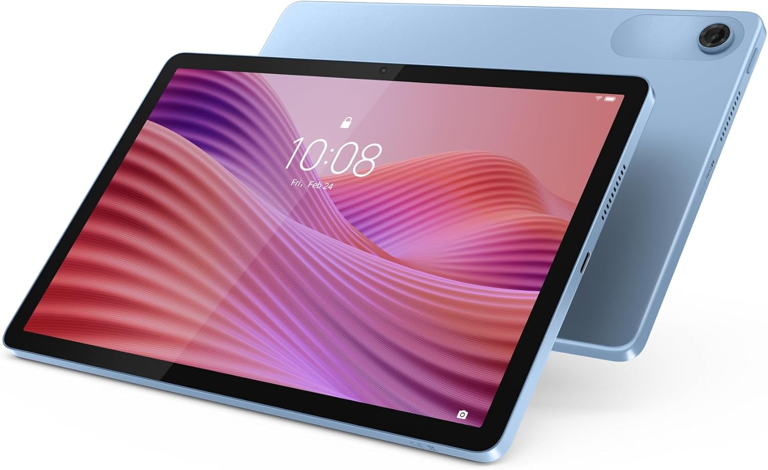 Lenovo Tab – Tablet 10.1" WUXGA (MediaTek Helio G85, 4GB RAM, 64 GB, 60 Hz, 2 Altavoces, Wi-Fi 5, Bluetooth 5.3, Android 14) Azul Polar – Incluye Case Transparente