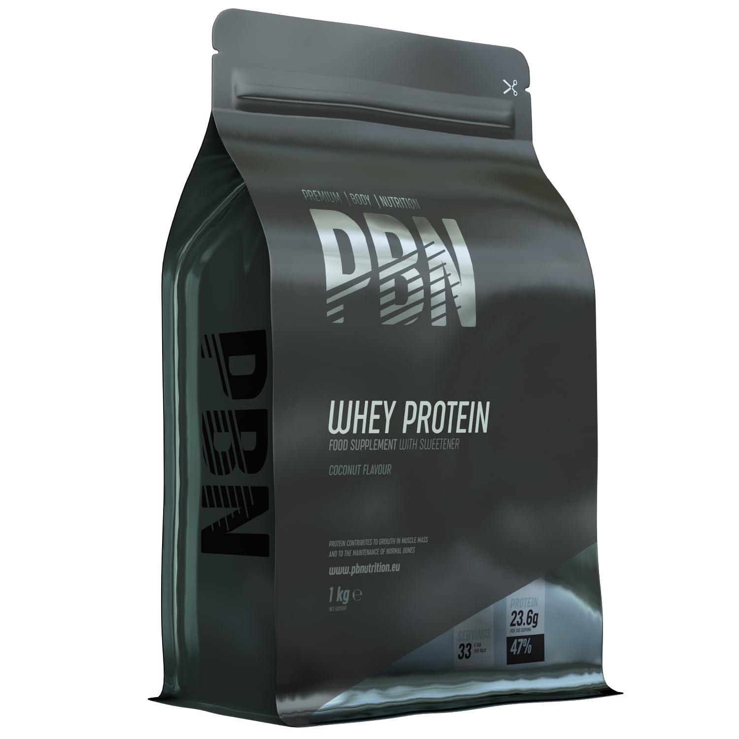 Premium Body Nutrition - Proteína de soro de leite em pó, 2,27 kg (embalagem de 1), sabor banana, sabor otimizado