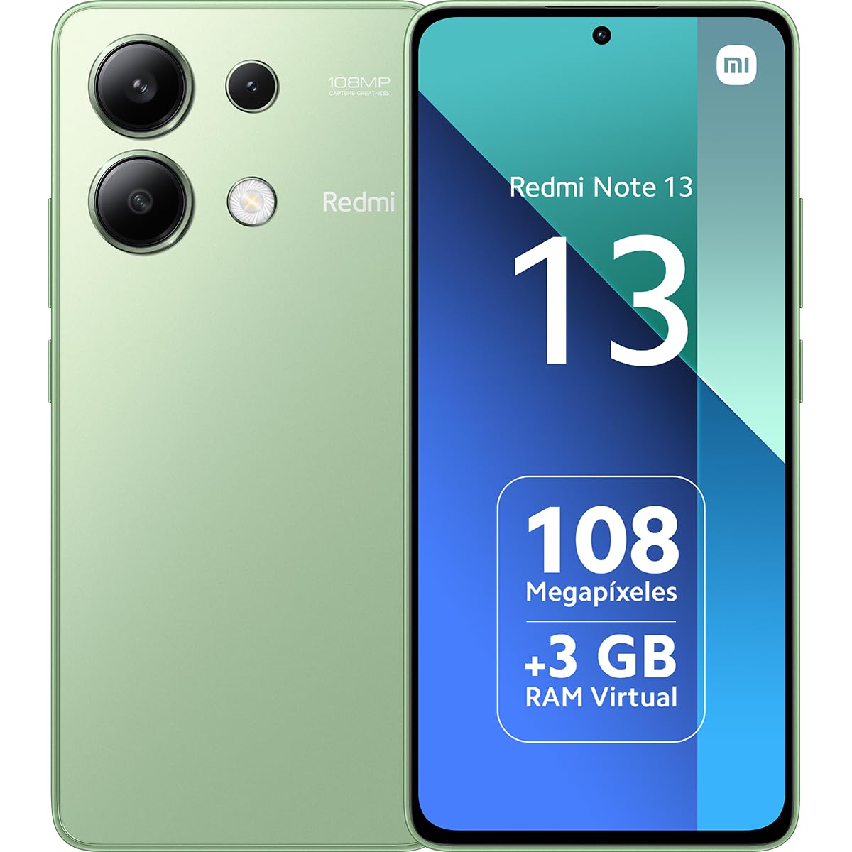 Xiaomi Redmi Note 13 4G - Smartphone de 8+128 GB, Pantalla de 6,67" AMOLED FHD+ 120Hz, Snapdragon 685, Triple cámara de hasta 108MP, Carga rápida 33W, Negro (Versión ES)
