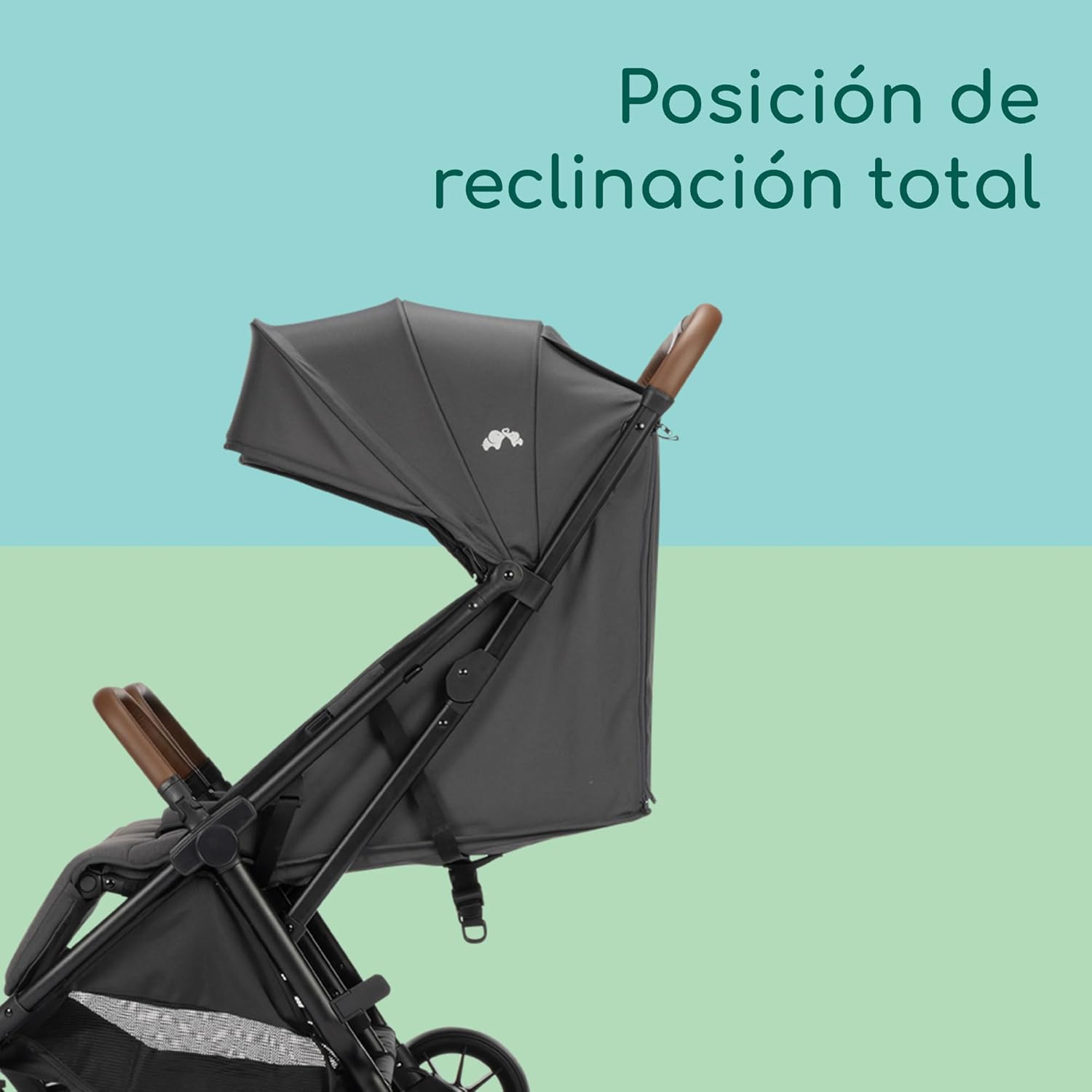 Bebeconfort Mane, carrinho de abotoar, 0 - 22 kg, dobrável automático, reclinação total, barras de segurança giratórias, arnês de 5 pontos, janela de malha, bolha impermeável, cesta (8 kg), Mineral