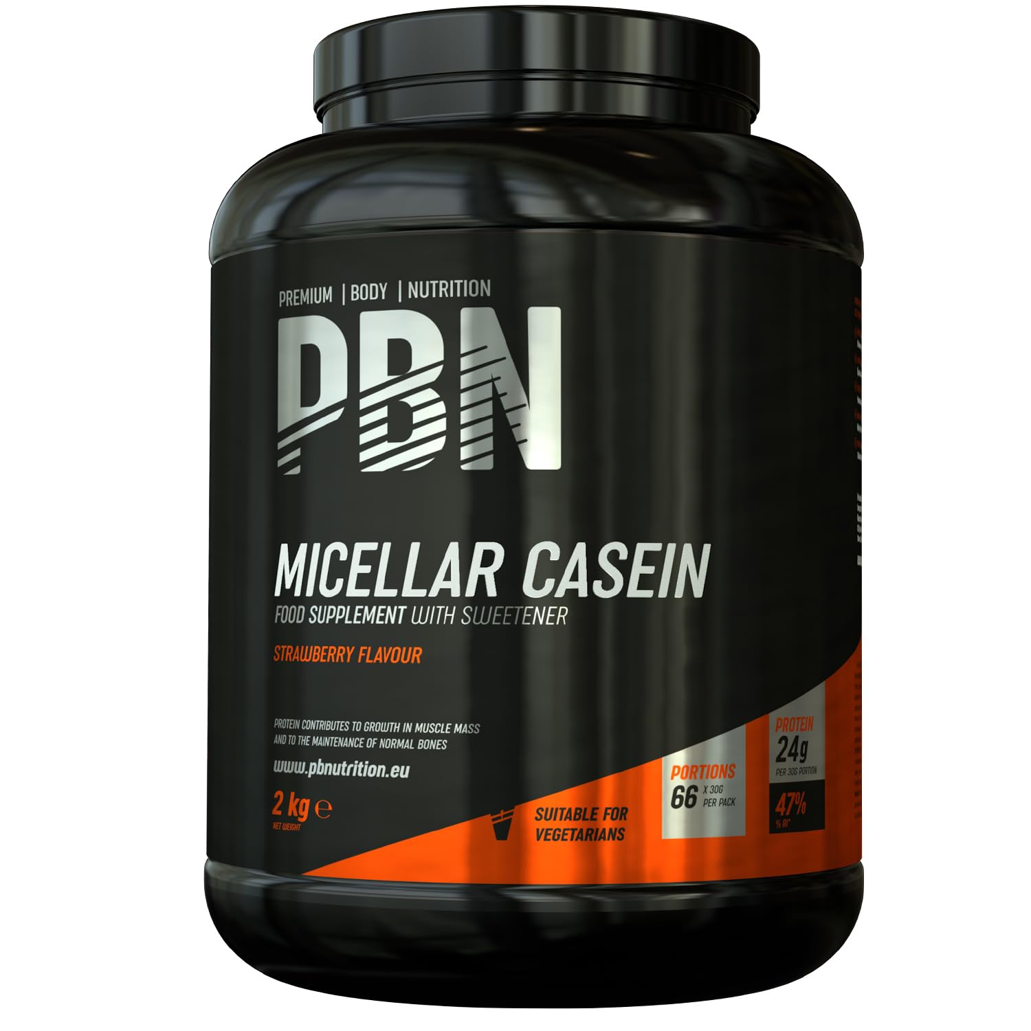 Premium Body Nutrition - Caseína micelar 1 kg (embalagem de 1), sabor chocolate