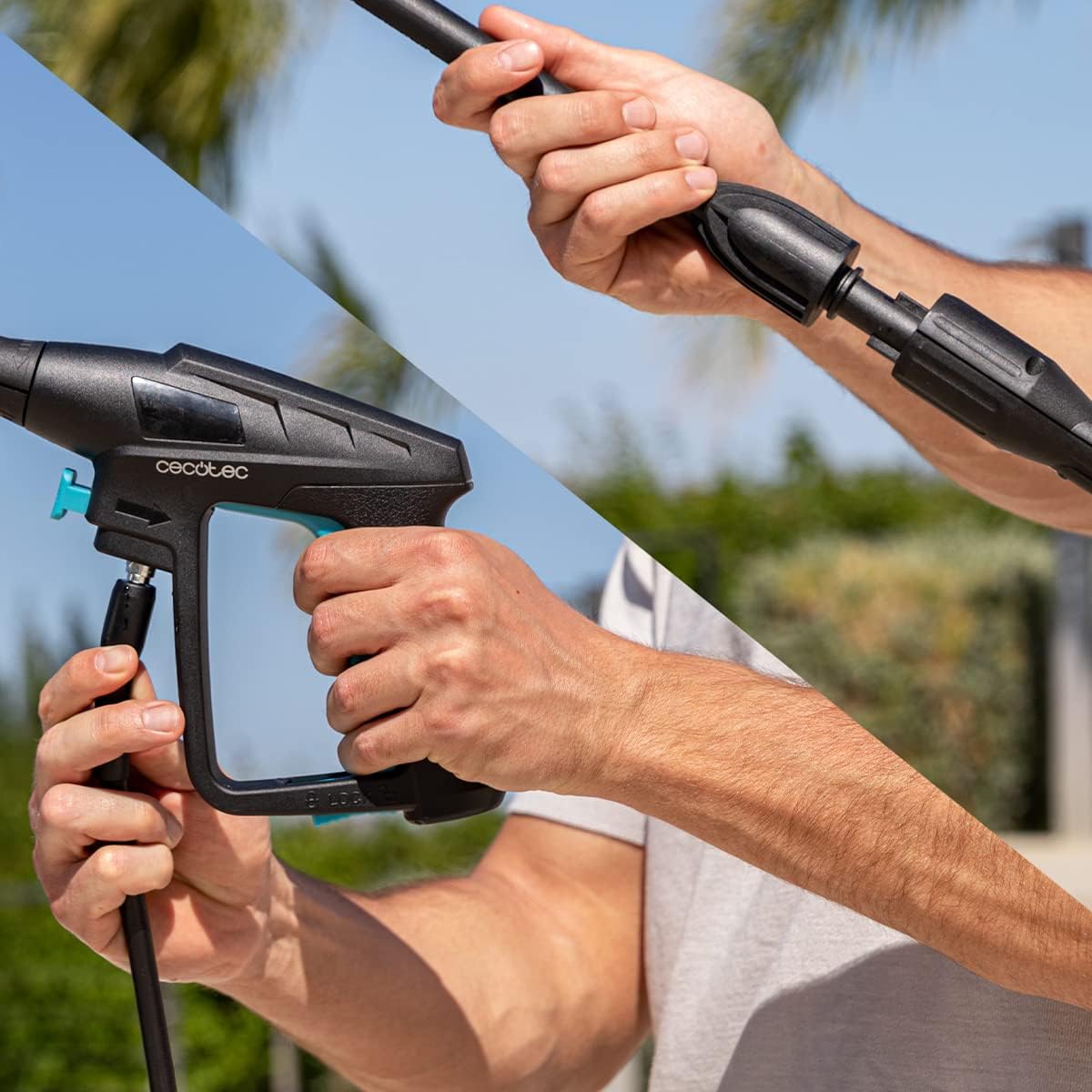 Cecotec HydroBoost 1400 Essential, de alta pressão. 1400 W, casa, jardim ou carro, fluxo de 408 l/h, pressão de 105 bares, bomba de alumínio, rádio de ação 9 m