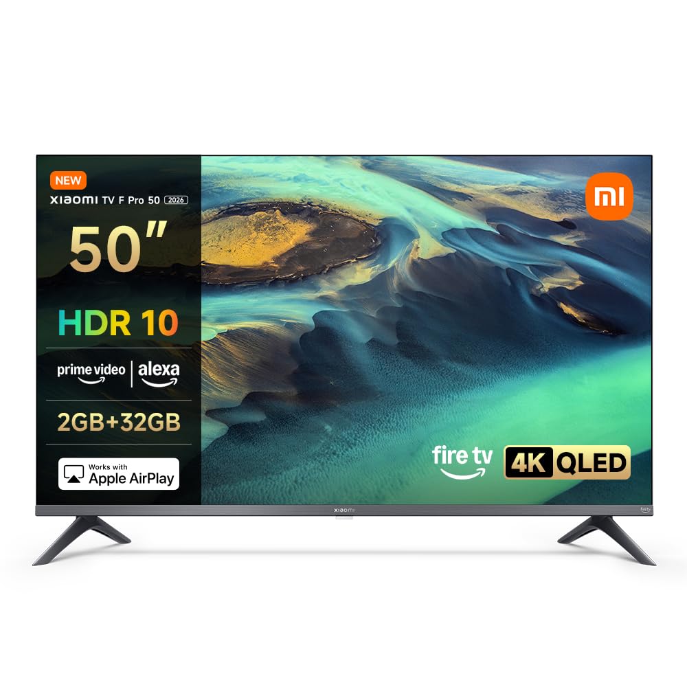 XIAOMI TV F 32, 32 polegadas (81 cm), HD, Smart TV, Fire OS7, controlo de voz Alexa, áudio Dolby, DTS Virtual: X, DTS-HD, compatível com Apple AirPlay, 2025