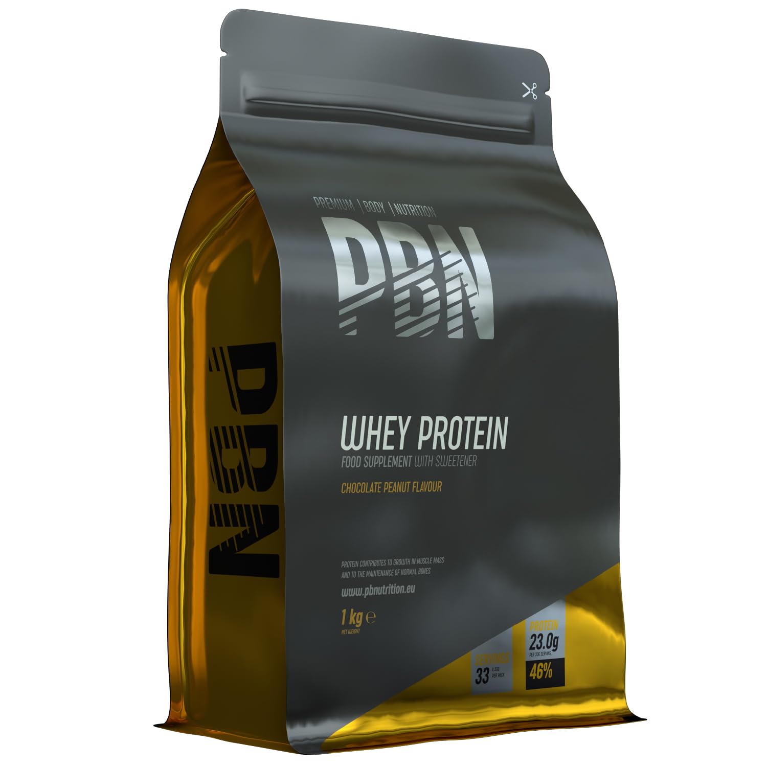 Premium Body Nutrition - Proteína de soro de leite em pó, 2,27 kg (embalagem de 1), sabor banana, sabor otimizado