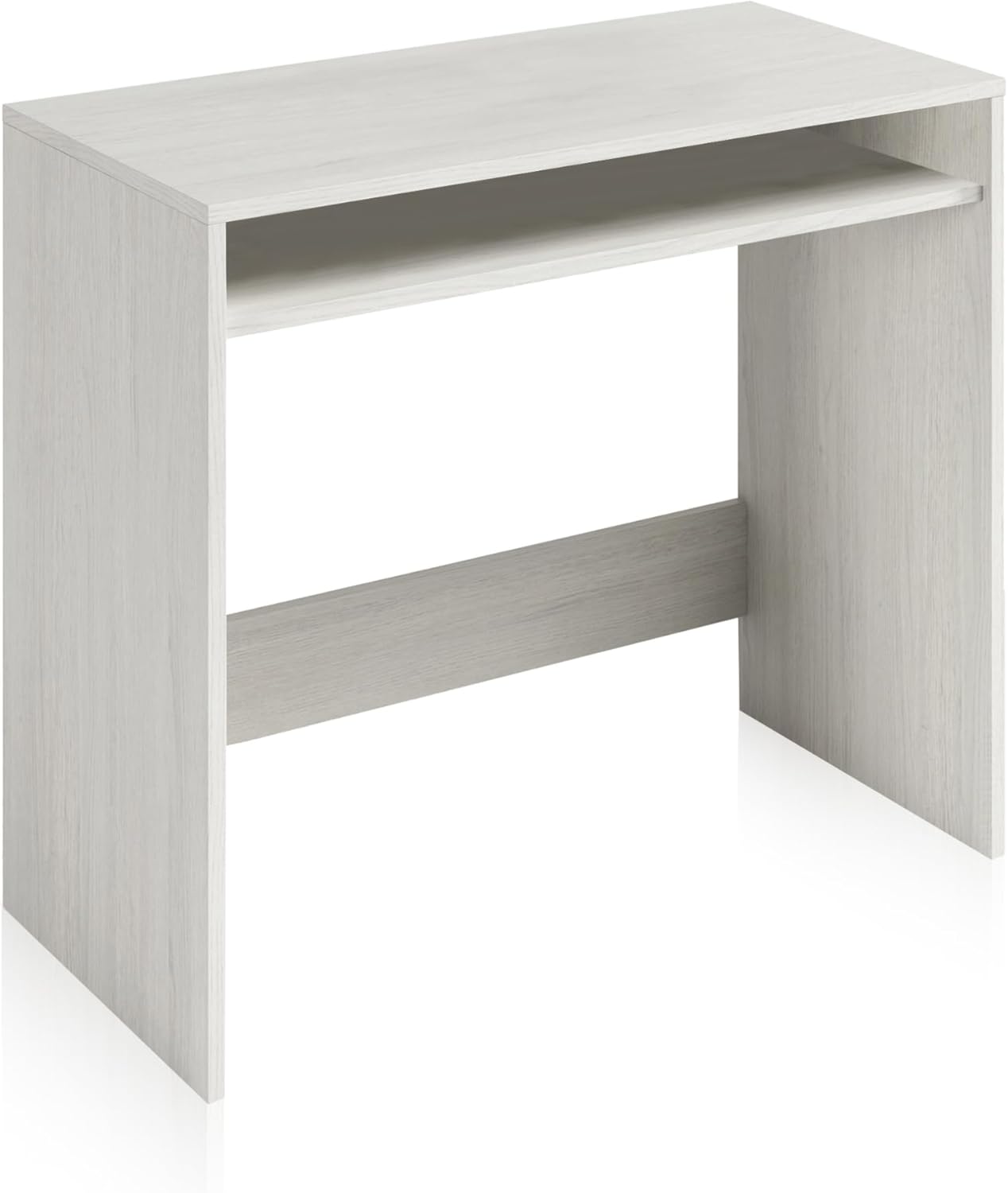 Habitdesign, Secretária, mesa de computador, acabamento em cor carvalho, medidas 79 x 79 x 43 cm de fundo