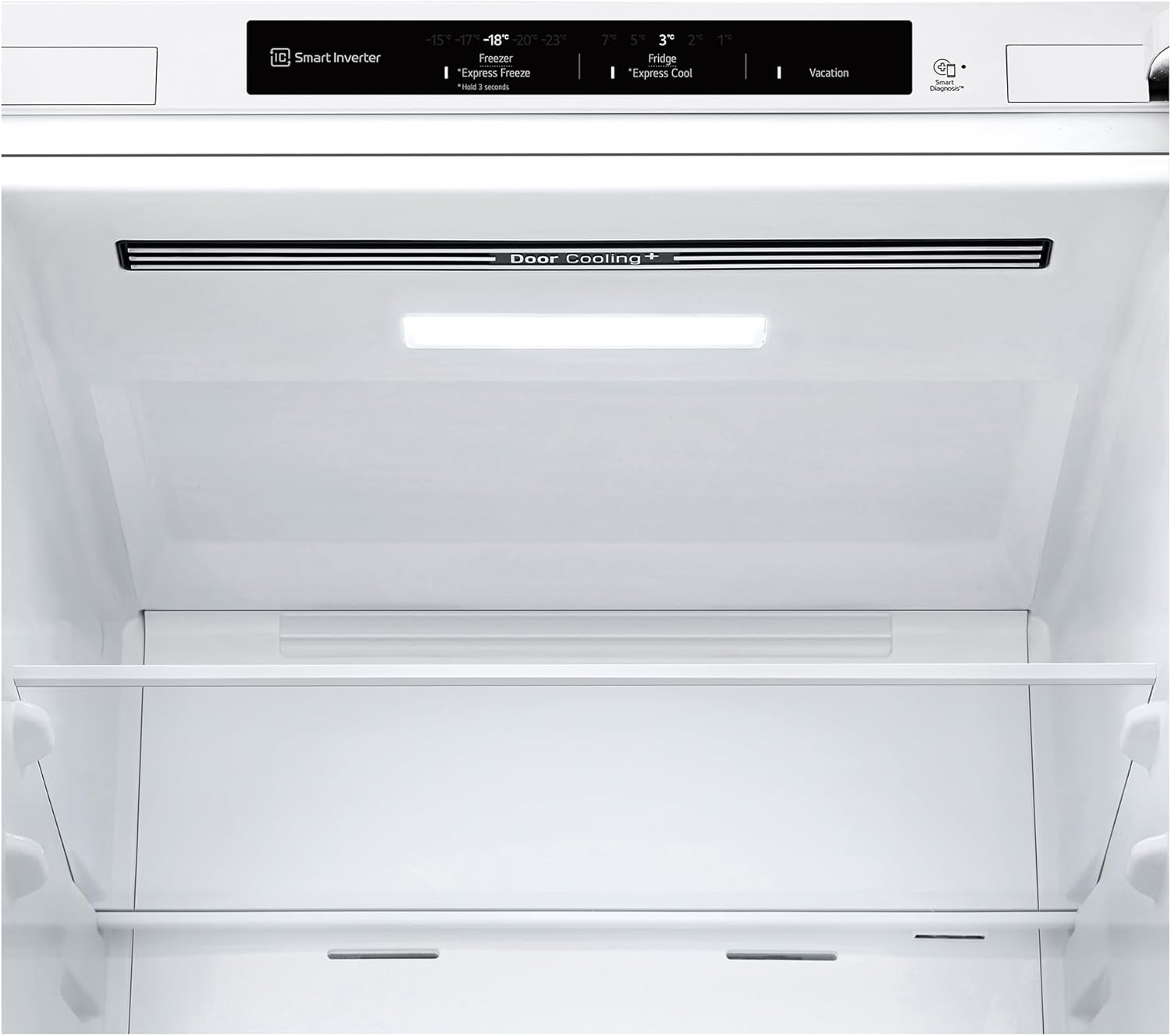 LG GBV3100DSW - Friforífico Combi Door Cooling+, 1.86m, Total No Frost, Clasificación D, Capacidad de 374l, Serie 300, Blanco
