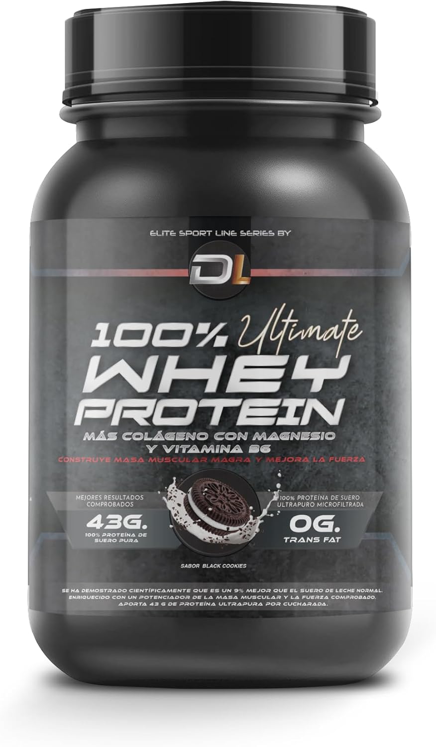 Whey Protein Proteína em pó com colagénio, magnésio e aminoácidos, aumenta a massa muscular, apoia o desenvolvimento e a recuperação muscular, proteção fácil de digerir, 1 kg biscoito