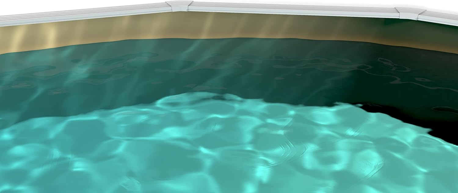 Steinbach Nuovo de Luxe II 012141SA – Piscina de parede de aço, Ø 360 x 120 cm, piscina robusta em branco para até 11 000 litros de água, com revestimento interior resistente à areia e