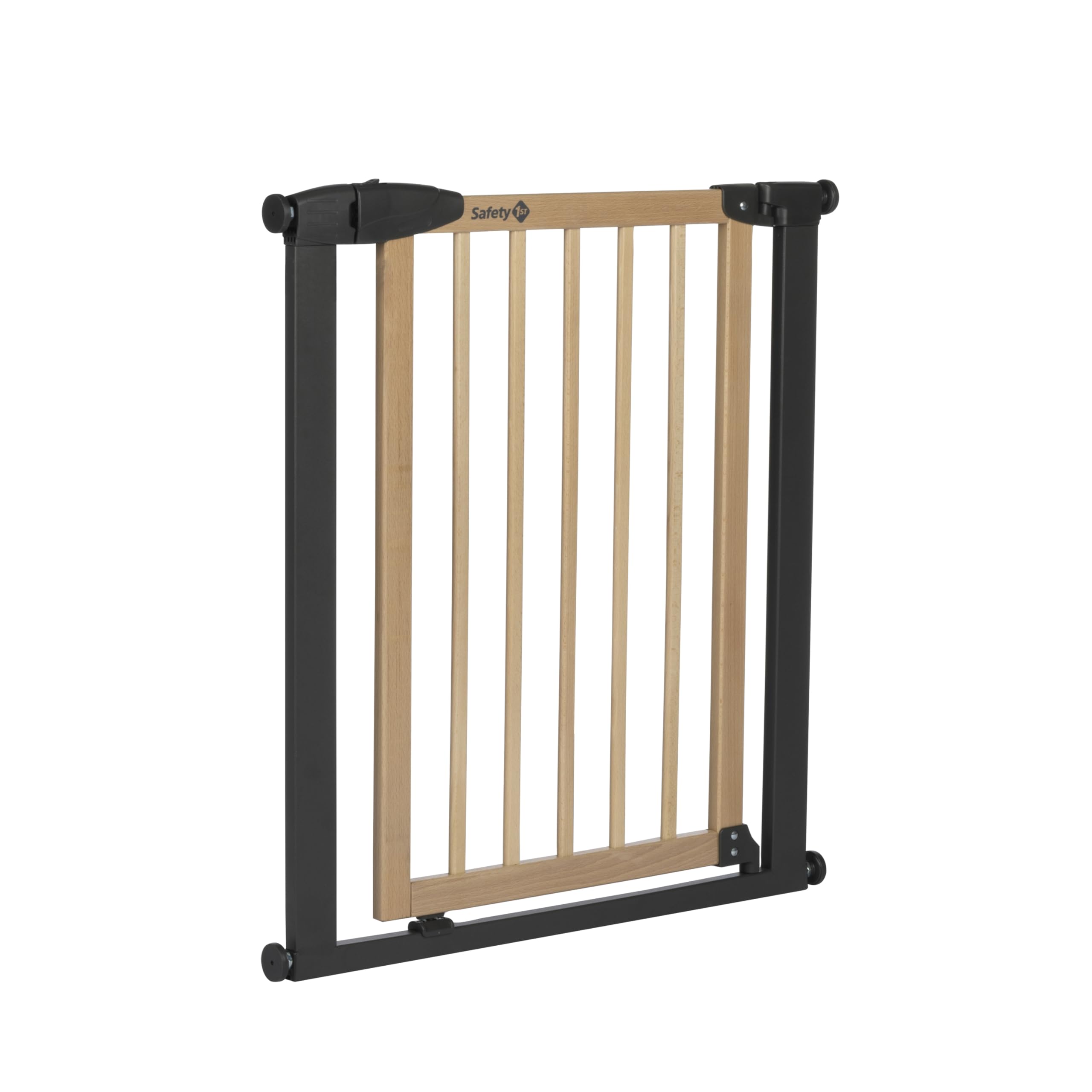Safety 1st Easy Close Metal Barreira de segurança branca metálica para portas e escadas, porta de segurança de 80 cm até 136 cm com extensões, adequado para bebés, crianças e cães