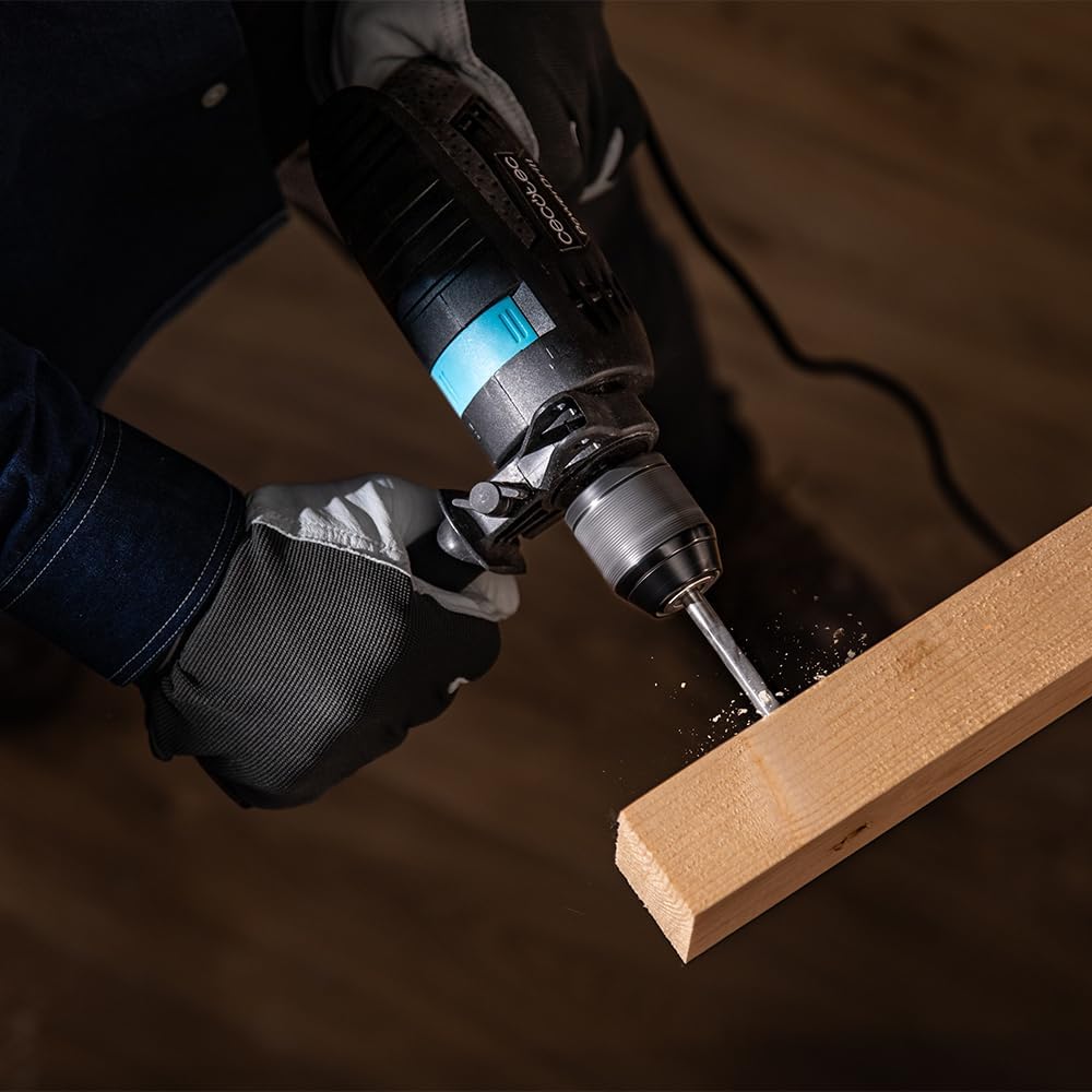 Cecotec Taladro Eléctrico Percutor PowerDrill 850 EasyAdjust. 850W, 46000 impactos por minuto, 4800 rpm, Cable extralargo 3m, Mandril portabrocas sin llave 13mm diámetro, Totalmente equipado