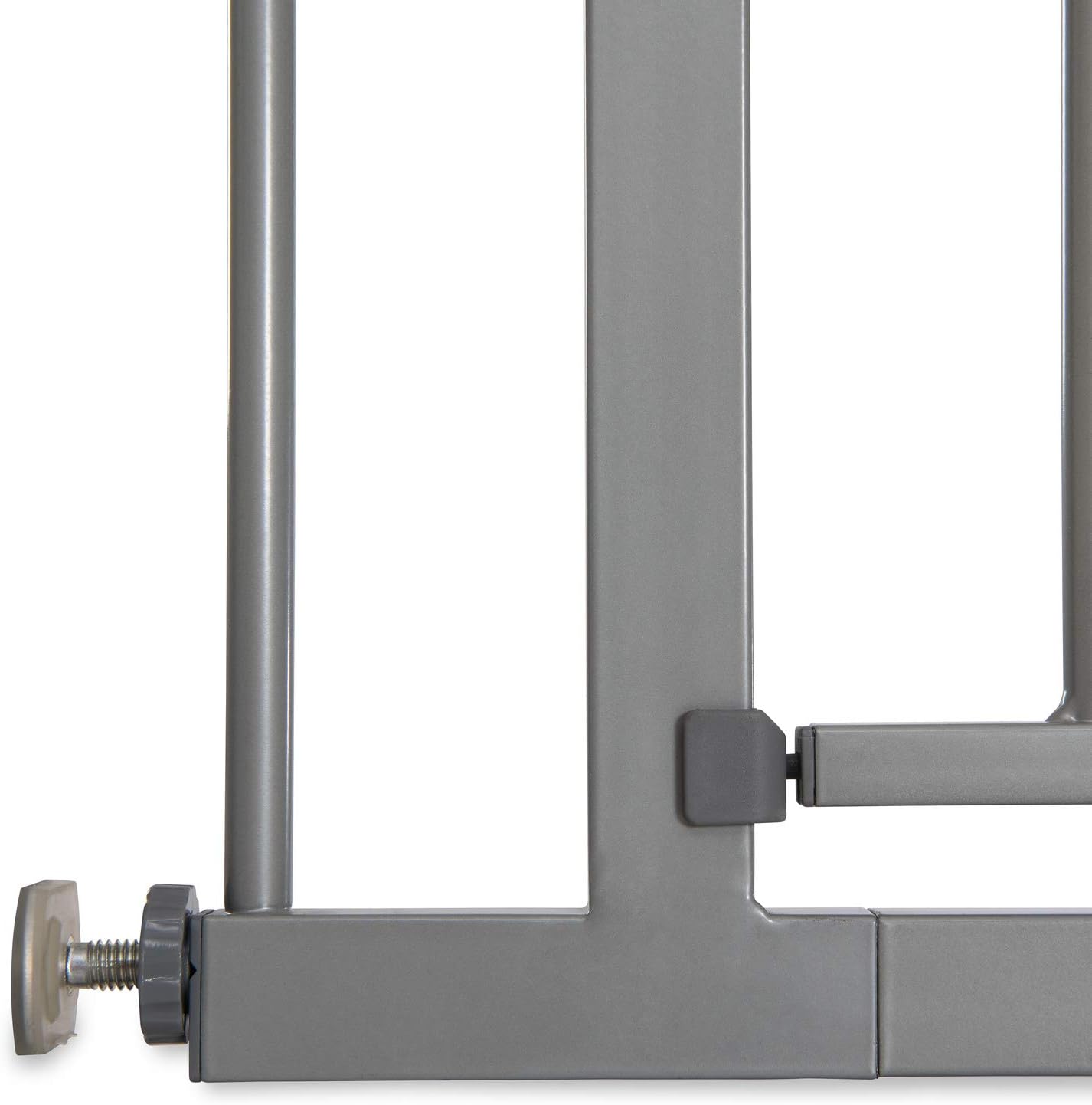 hauck Stop N Safe 2 Silver Barrera Seguridad Niños | Valla Infantil para Puertas y Escaleras de 84 a 89 cm – Sin Taladrar – Seguridad Bebé - Aptas como Vallas para Perros – Solo para Interiores