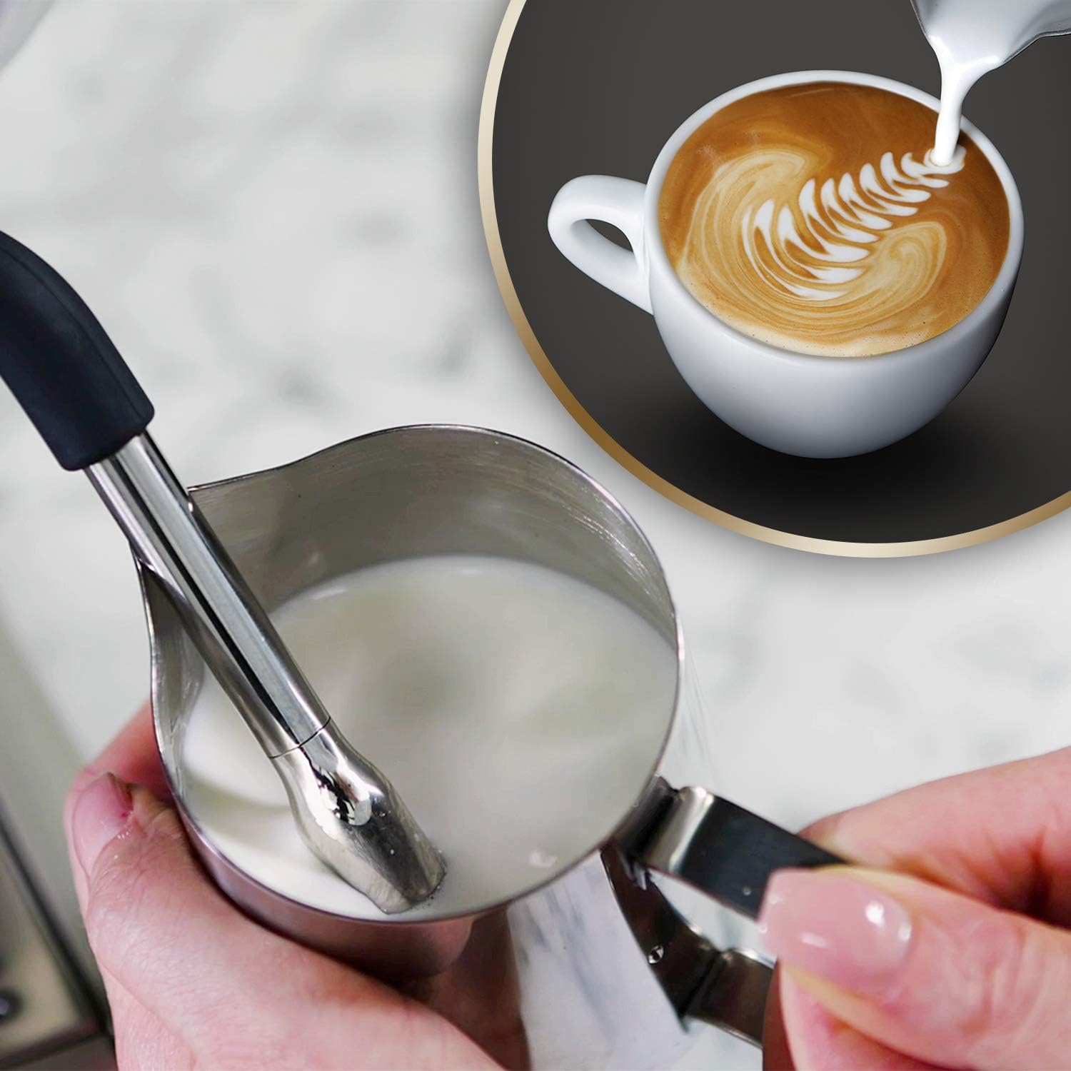 Breville Barista Max máquina de café expresso, totalmente automática com moinho integrado e bomba italiana de 15 bares [VCF126X]