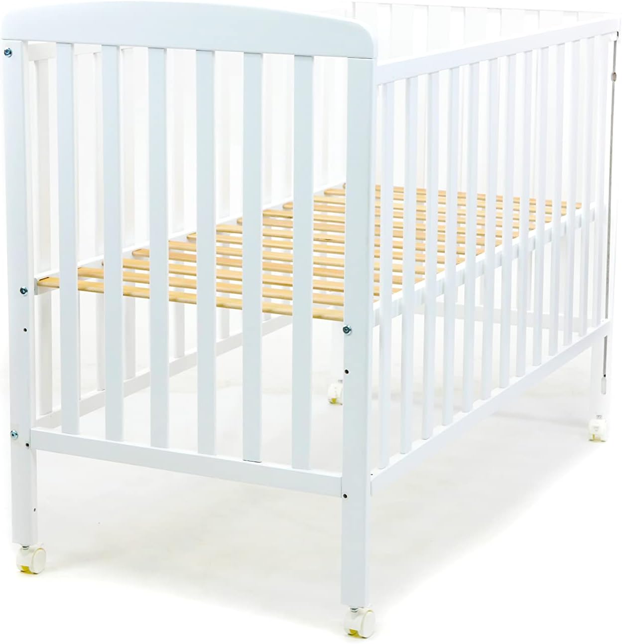 Asalvo 12371 - Berço de madeira, 120 x 60 cm, branco