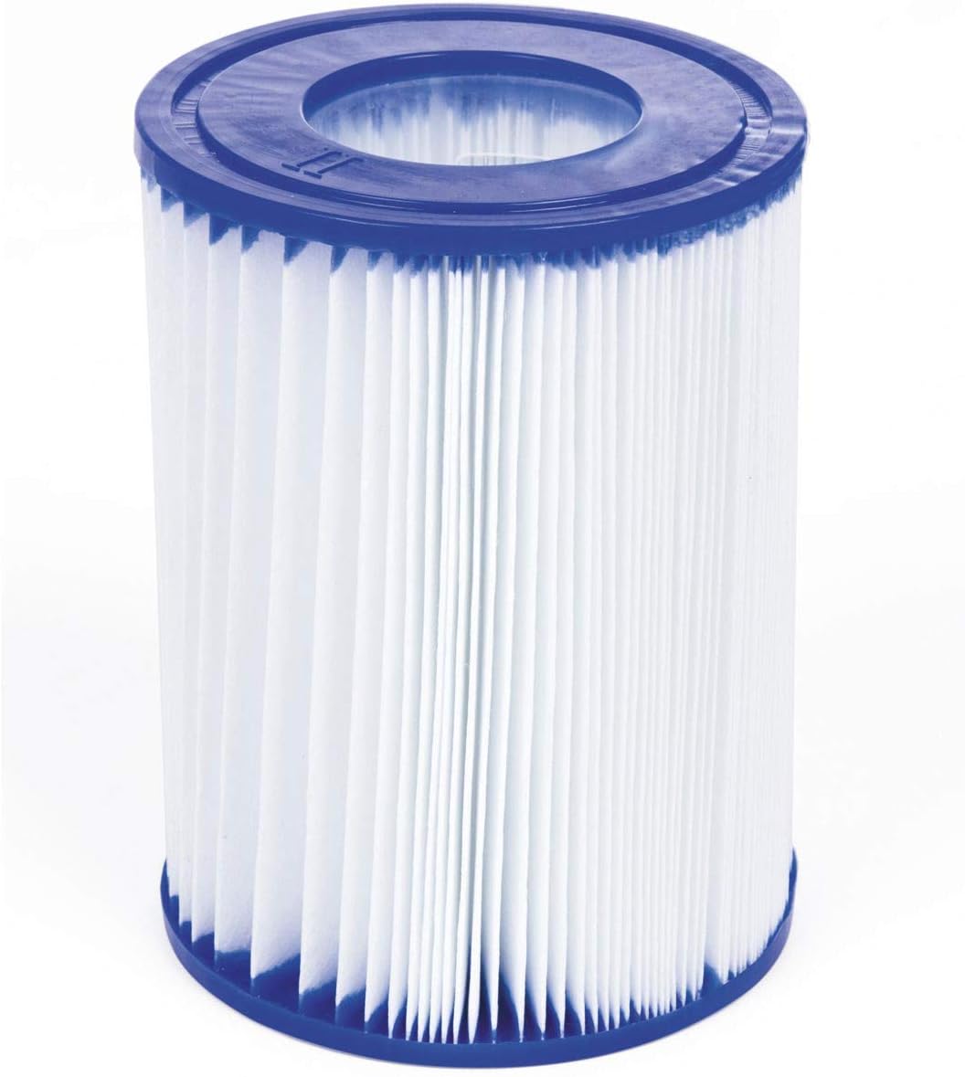 BESTWAY 56418D - Piscina Desmontable Tubular Steel Pro Max 366 x 100 cm, con Depuradora Cartucho 2.006 L/H y Escalera
