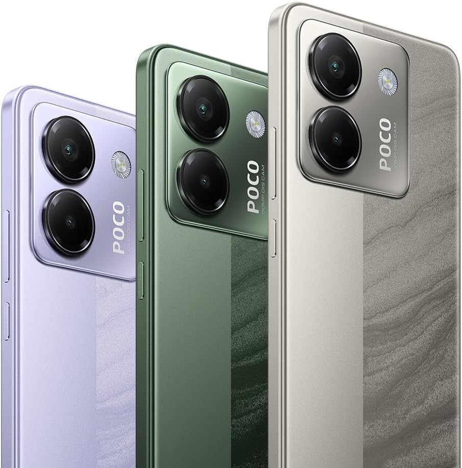 Xiaomi POCO M7 Pro 5G Smartphone de 12 + 256 GB, câmara de 50 MP Sony com OIS, ecrã AMOLED de 6,67" de 120 Hz, carregamento turbo de 45 W, carregador não incluído, prata (versão ES)