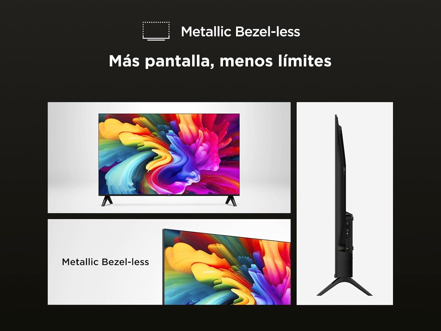 TCL 32SF560 – Smart QLED Full HD 32" TV Direct LED con Fire TVy HDR, Pulsa y Pregunta a Alexa, diseño metálico sin Bisel