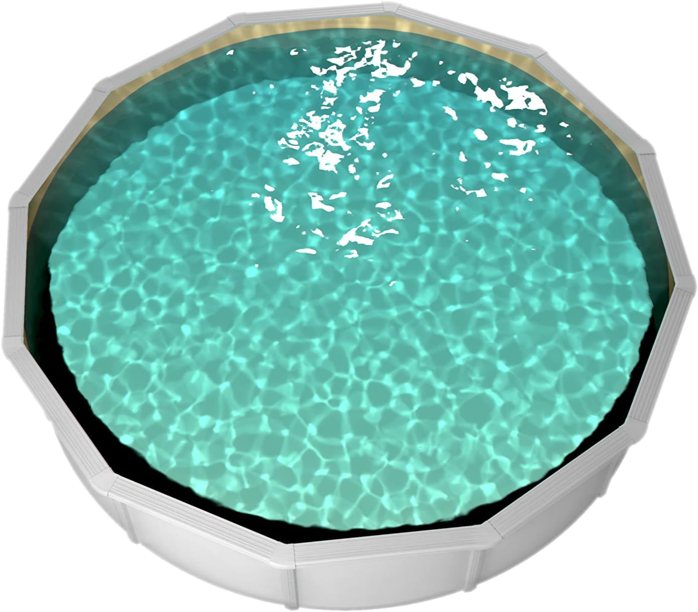 Steinbach Nuovo de Luxe II 012141SA – Piscina de parede de aço, Ø 360 x 120 cm, piscina robusta em branco para até 11 000 litros de água, com revestimento interior resistente à areia e