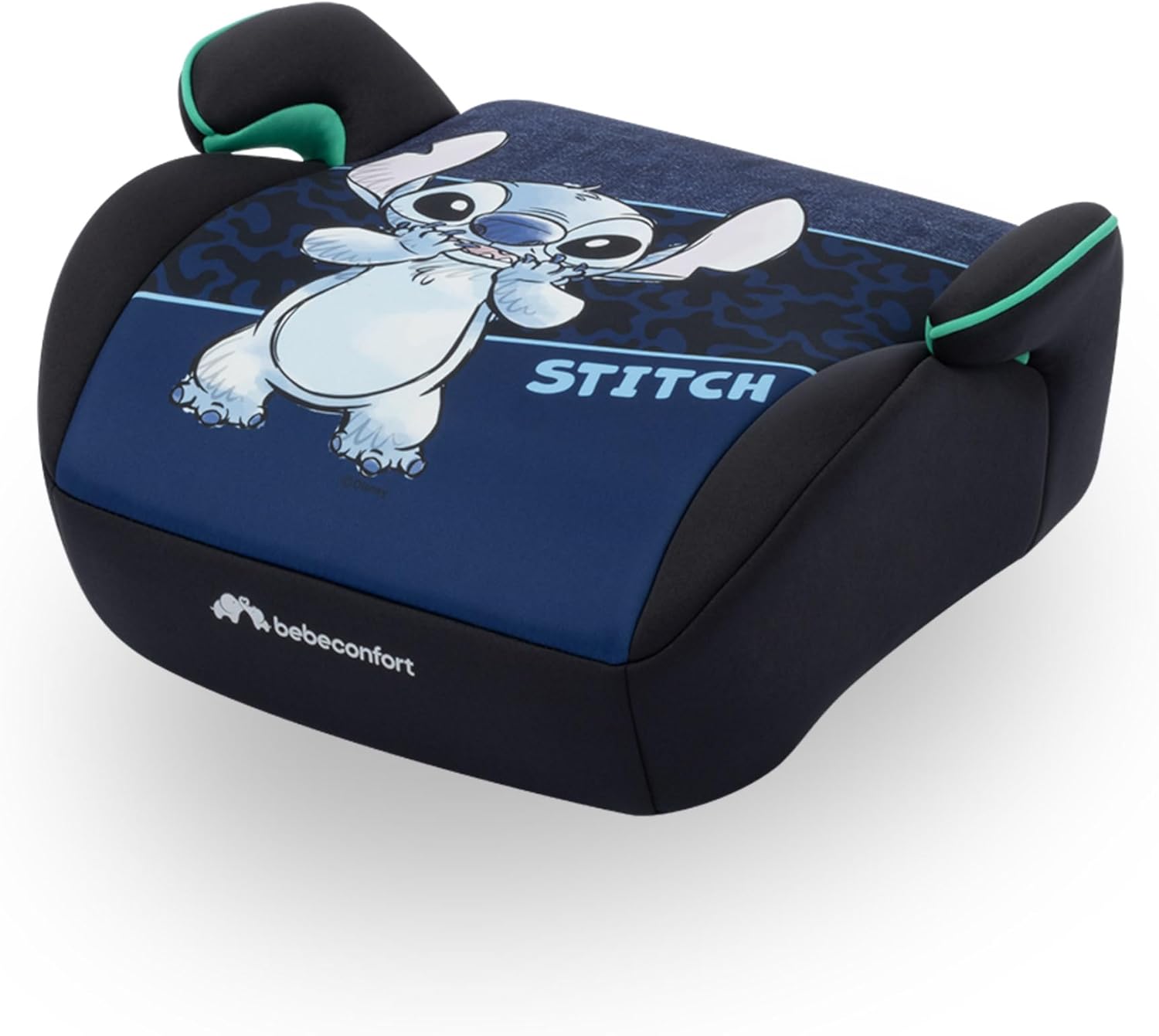 Bebeconfort Disney Manga i-Safe, Asiento Elevador Coche, Silla Coche Stitch, 6-12 Años, 128–150 cm, 22-36 kg, Ligera, Instalación Fácil con Cinturón, Acolchada, Tejidos Suaves, Authentic Stitch