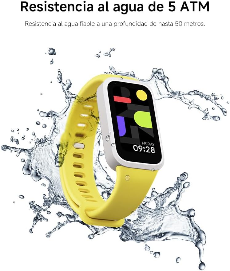 Xiaomi Smart Band 9 Active - Pulsera de Actividad, autonomía de hasta 18 días, Pantalla TFT de 1,47" con tasa de refresco de 60 Hz, 5ATM, App Mi Fitness