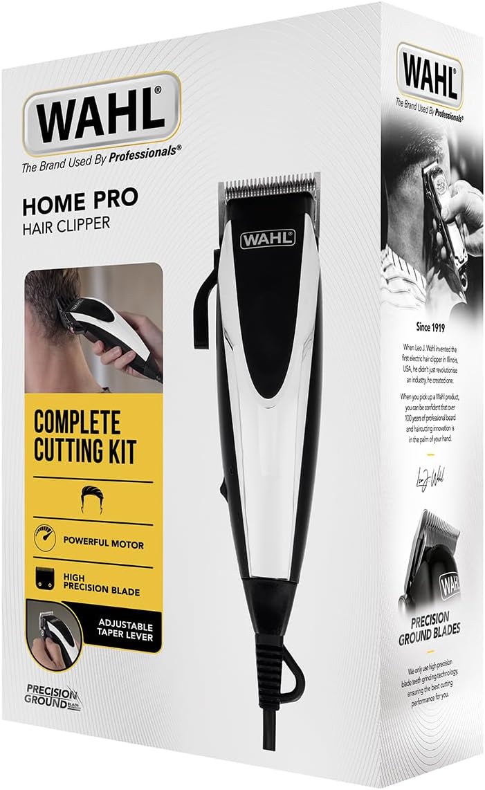 Wahl Home Pro, kit de corte de cabelo, máquina de cortar cabelo com fio para homem, máquina de cortar cabelo para homem, corte de cabelo DIY, corte de cabelo em casa