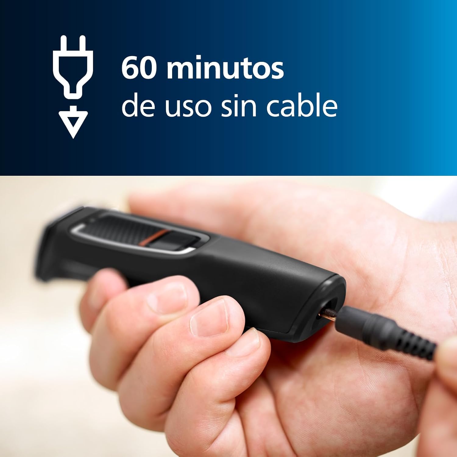 Serie 3000 de Philips, recortador todo en uno Multigroom, 7 en 1, una sola herramienta, moldeado sencillo para rostro y pelo, 11 posiciones de longitud (0,5-16 mm), modelo MG3730/15