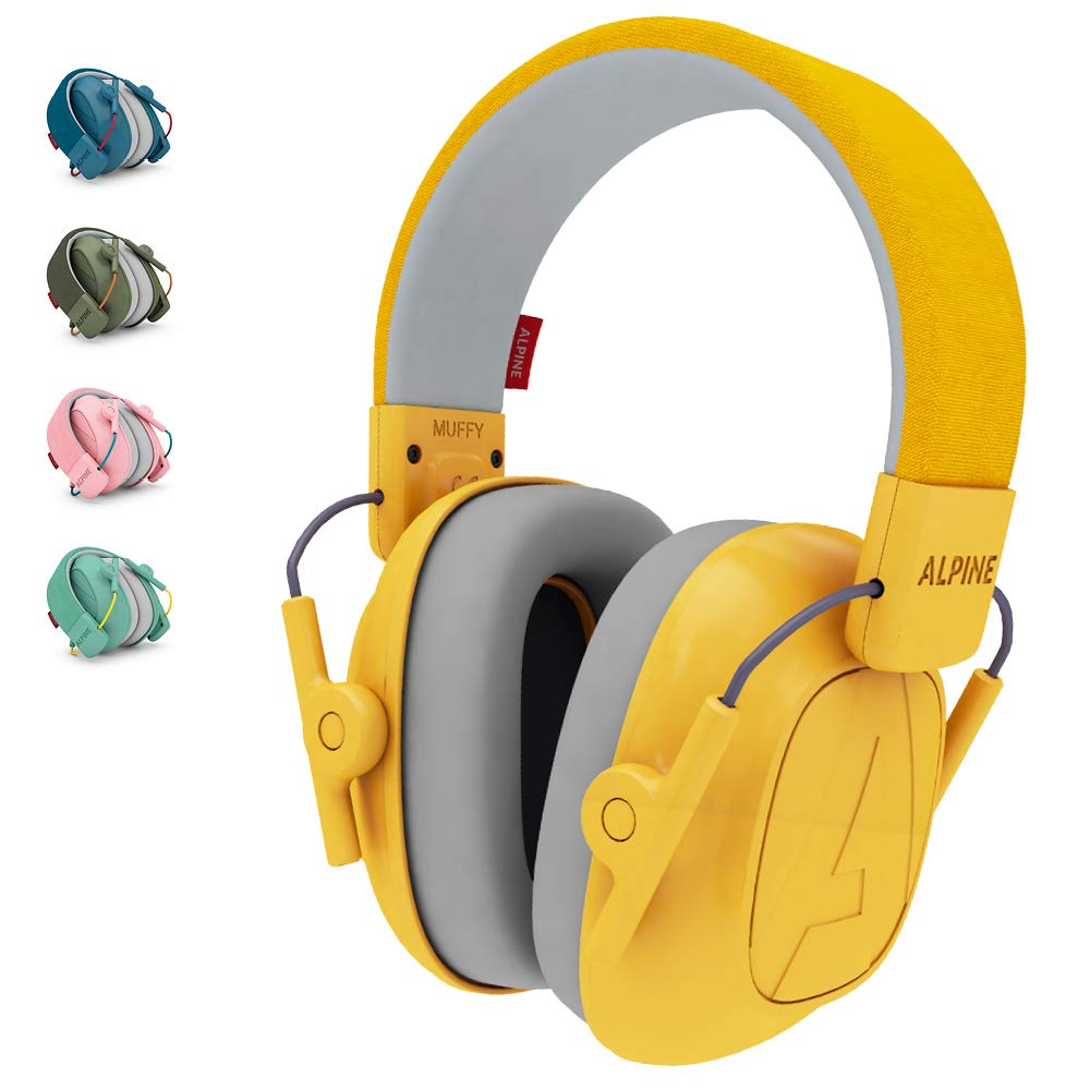 Alpine Muffy Protectores de Oído para Niños de 5 a 16 Años – Cascos Antirruido – Protección Auditiva Cómoda – Banda Ajustable – Rosa
